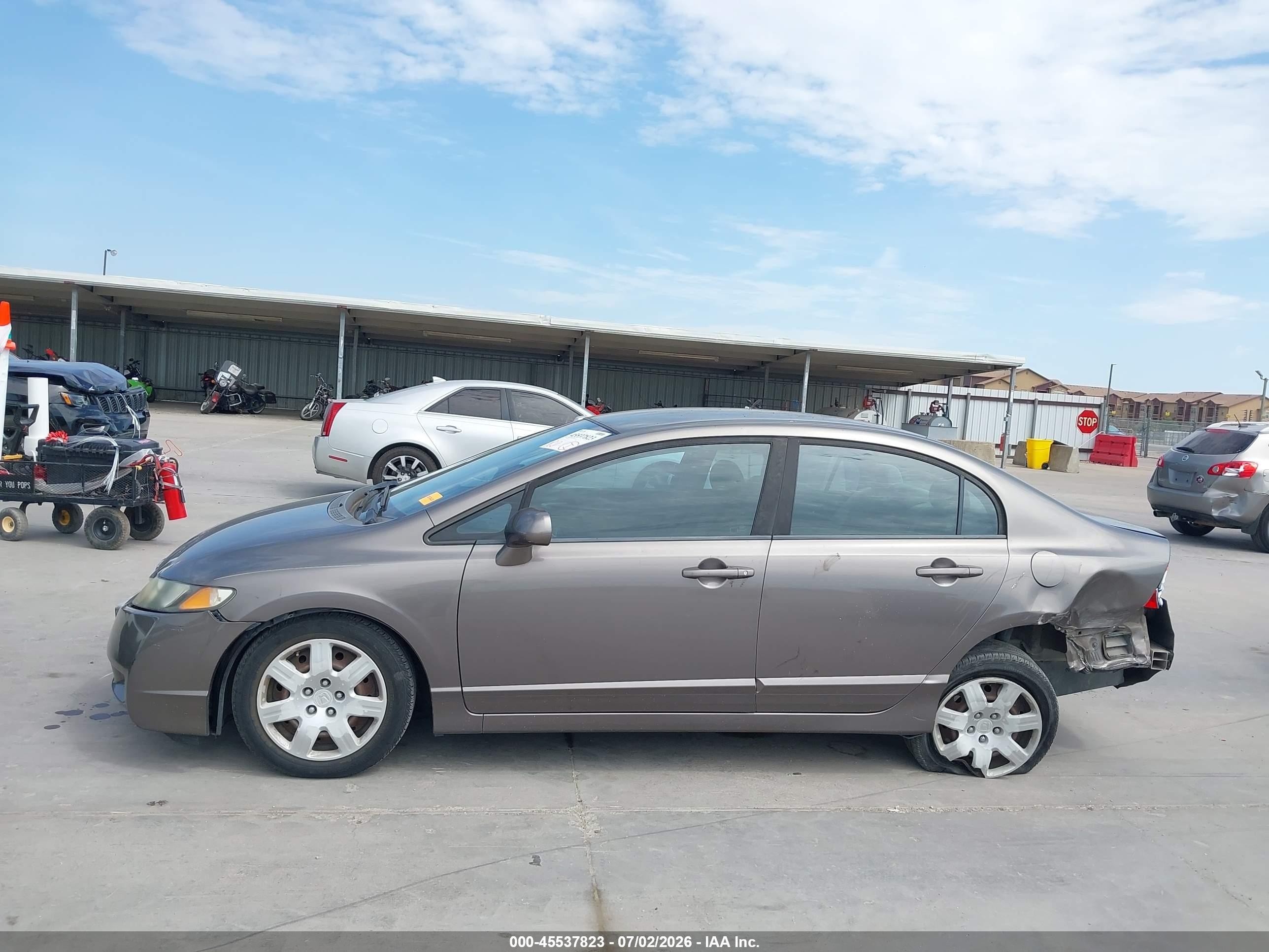 2009 Honda Civic Lx Brown vin: 1HGFA16539L014553