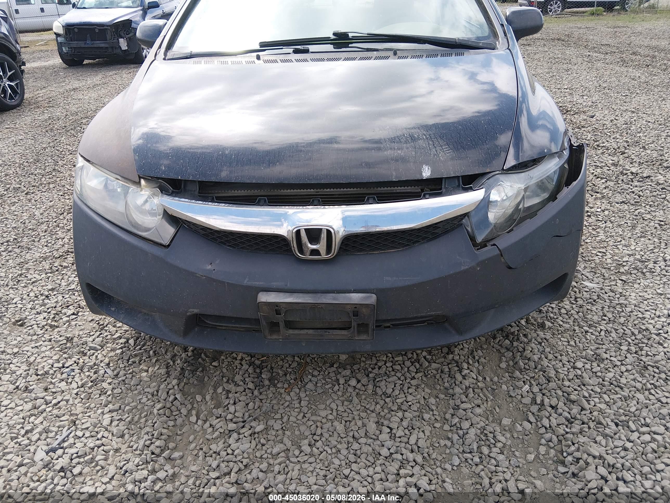 2009 Honda Civic Lx Черный vin: 1HGFA16539L016464