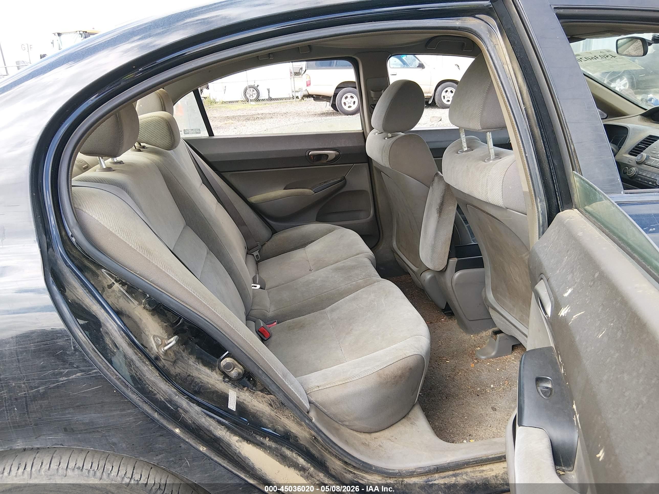 2009 Honda Civic Lx Черный vin: 1HGFA16539L016464