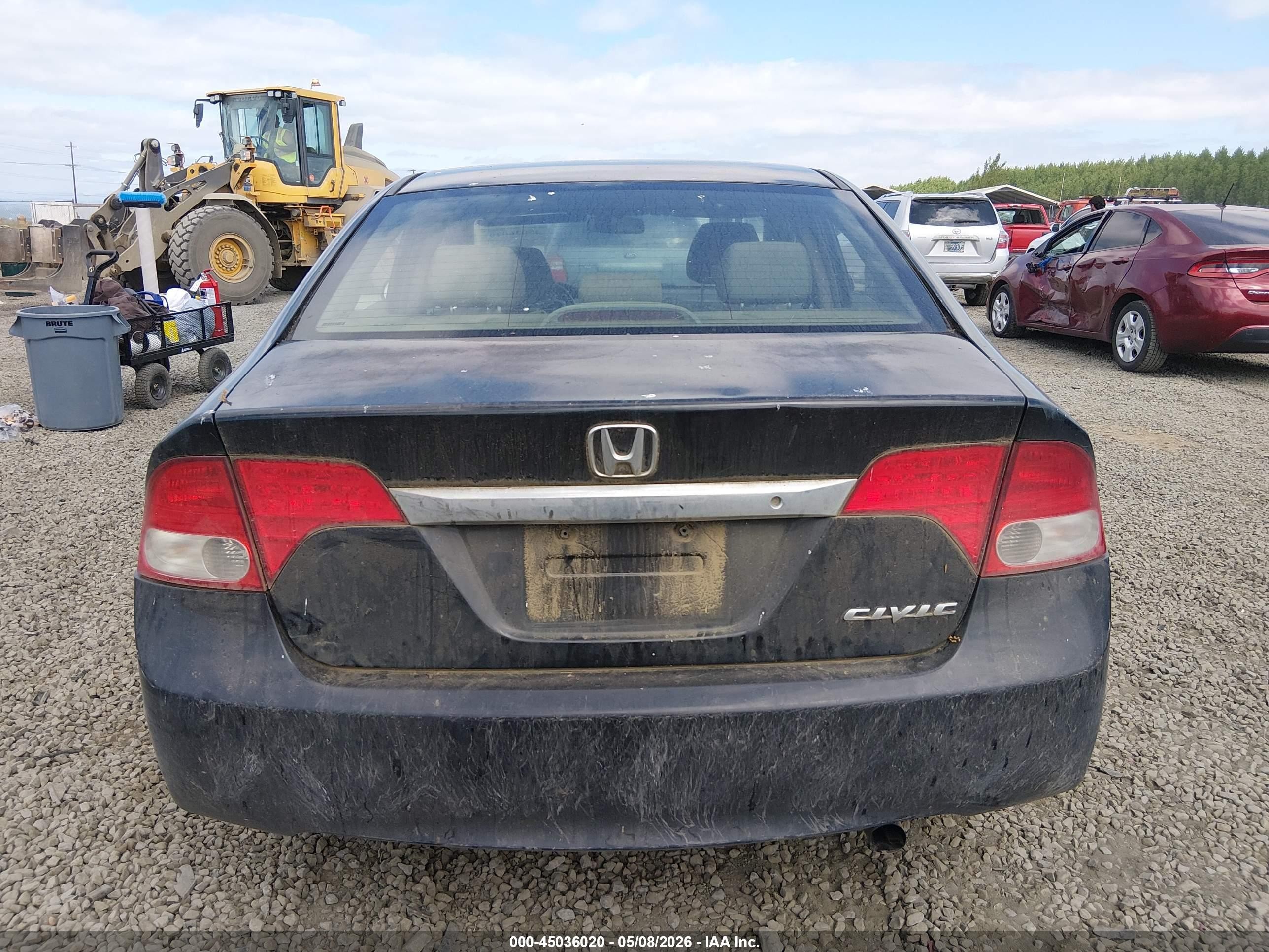 2009 Honda Civic Lx Черный vin: 1HGFA16539L016464