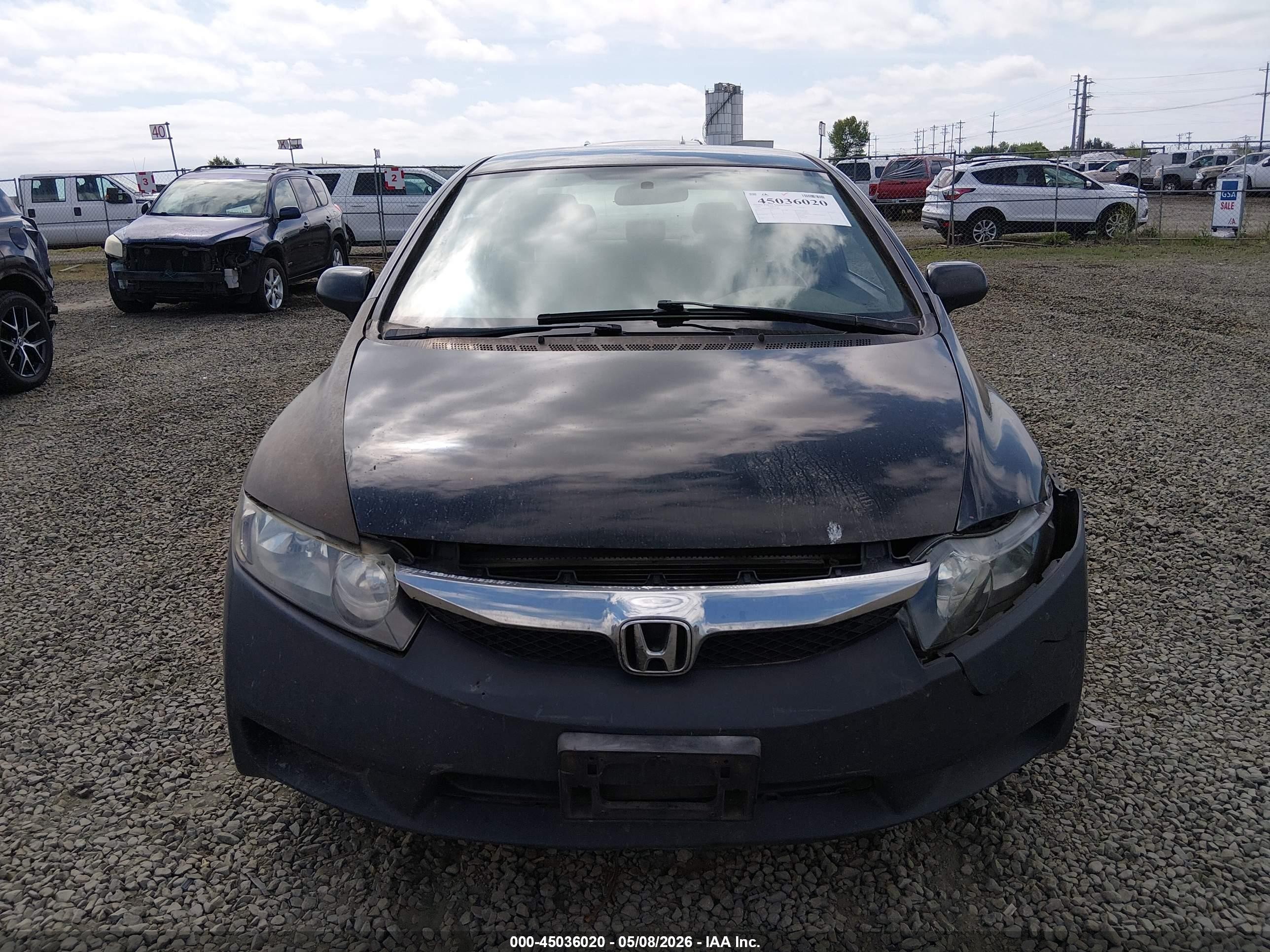 2009 Honda Civic Lx Черный vin: 1HGFA16539L016464
