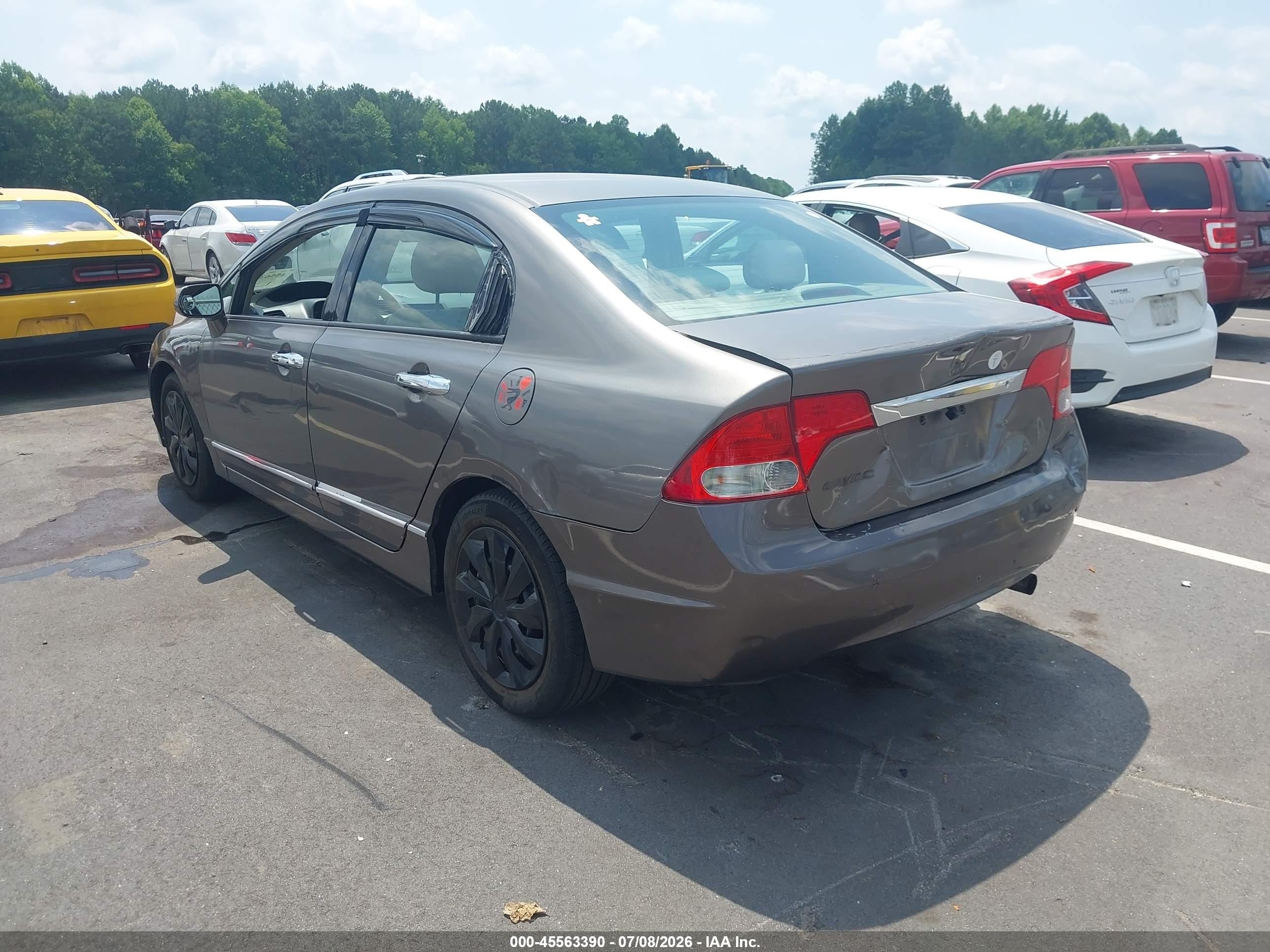 2009 Honda Civic Lx Champagne vin: 1HGFA16539L027223