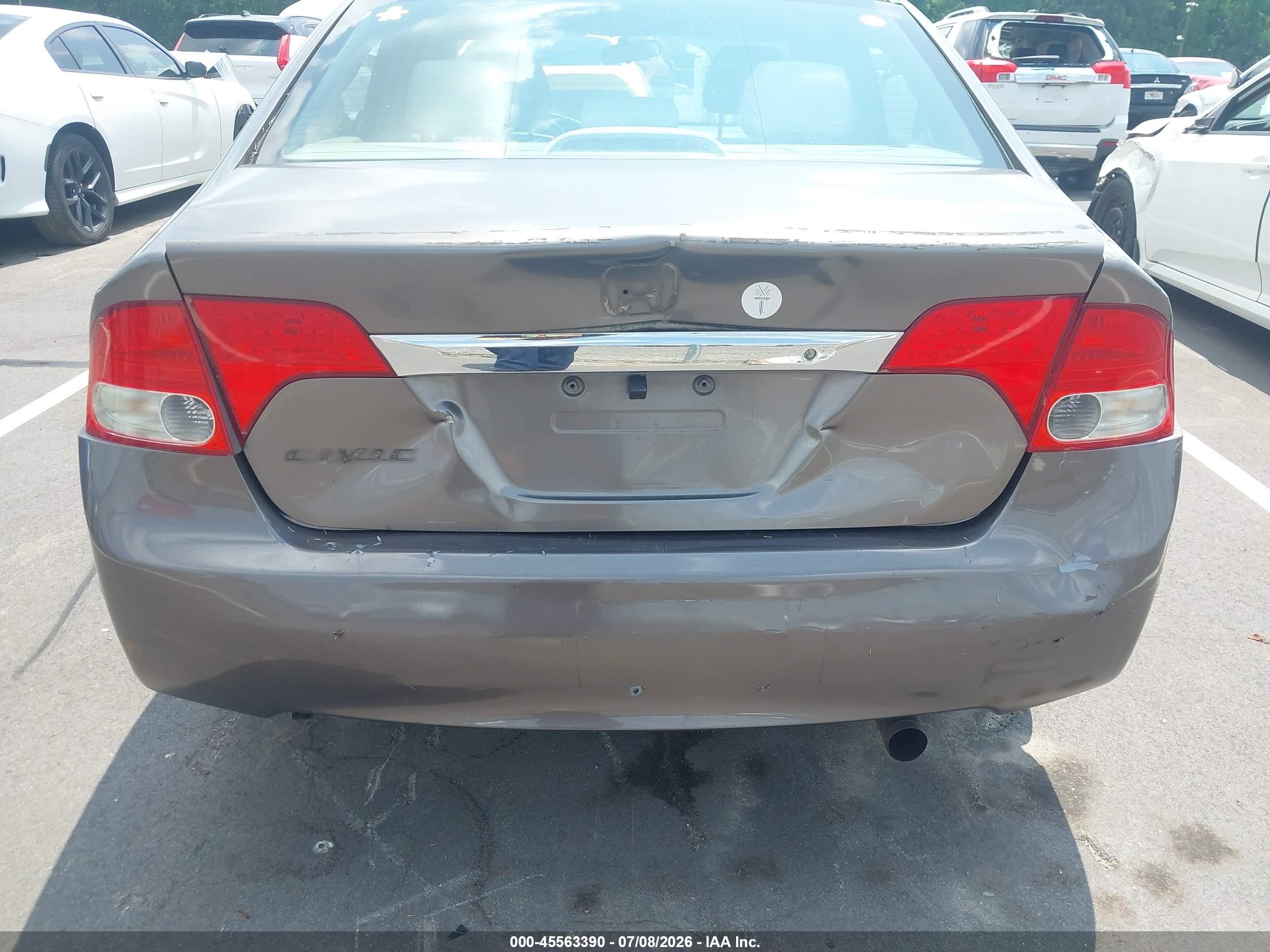 2009 Honda Civic Lx Champagne vin: 1HGFA16539L027223