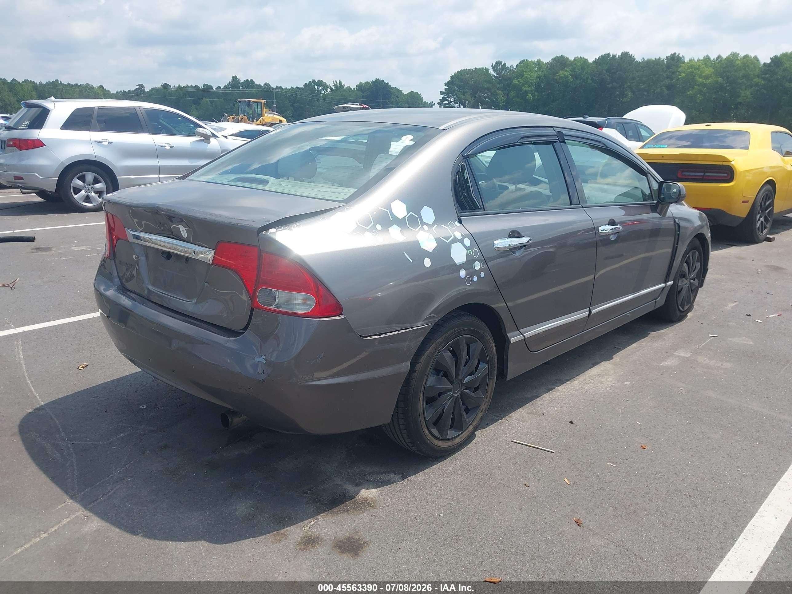 2009 Honda Civic Lx Champagne vin: 1HGFA16539L027223