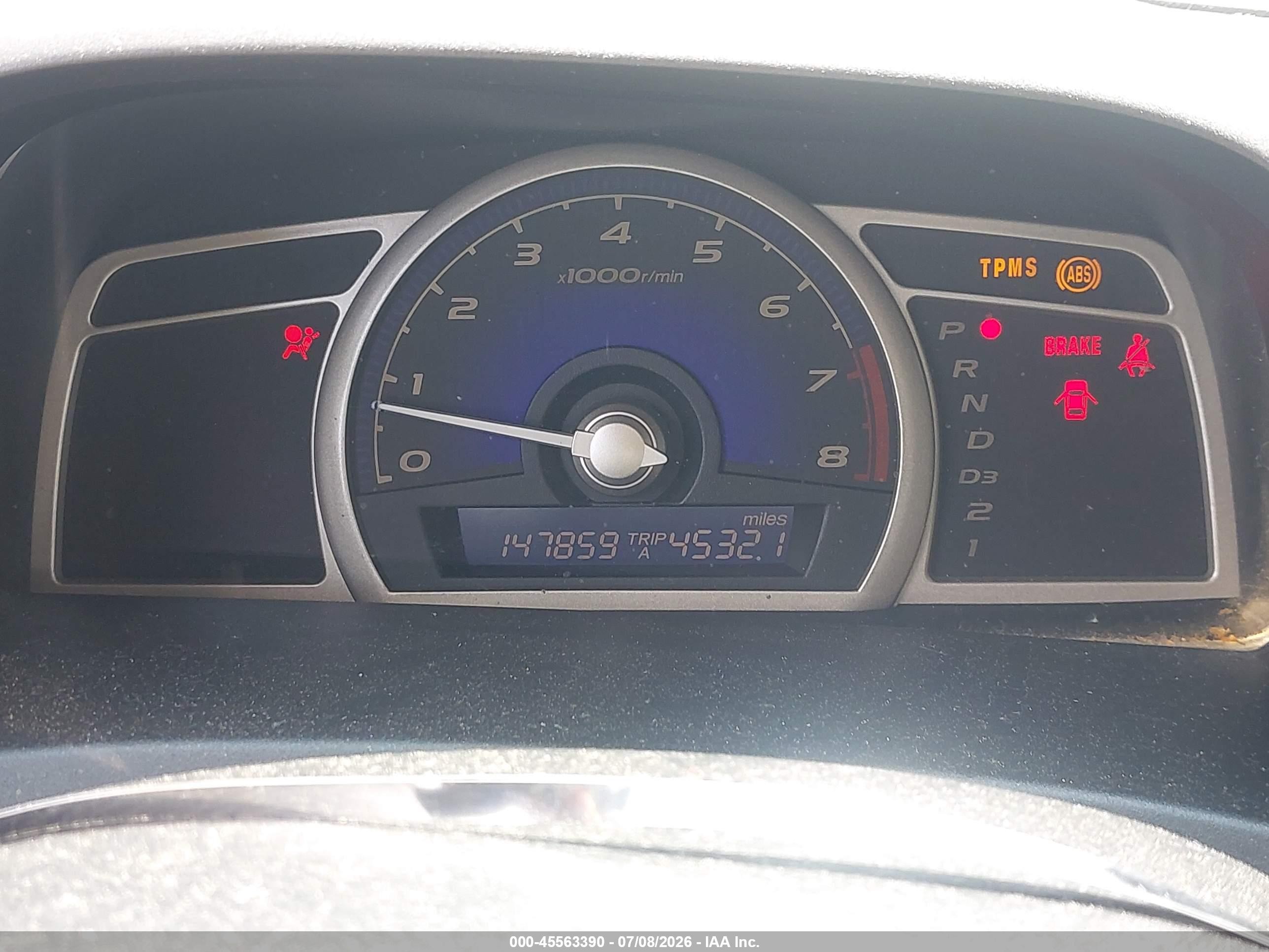 2009 Honda Civic Lx Champagne vin: 1HGFA16539L027223