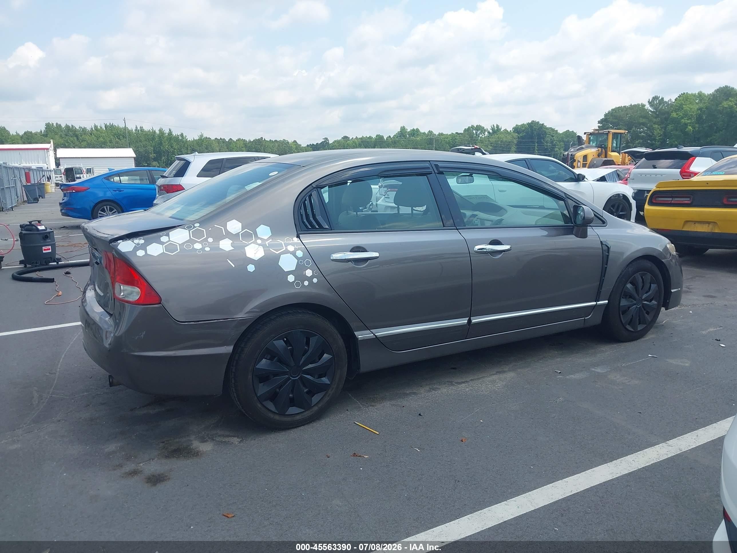 2009 Honda Civic Lx Champagne vin: 1HGFA16539L027223