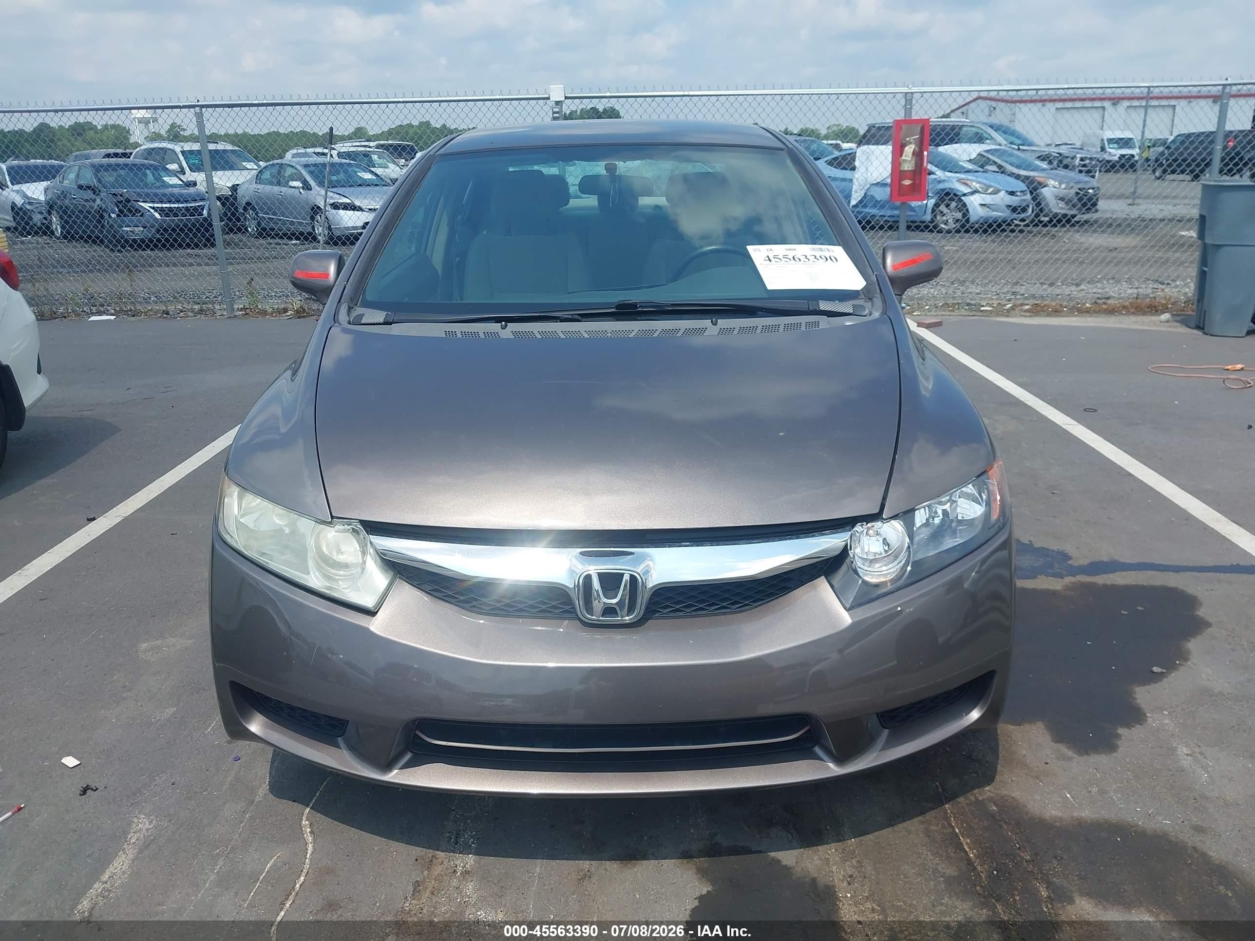 2009 Honda Civic Lx Champagne vin: 1HGFA16539L027223