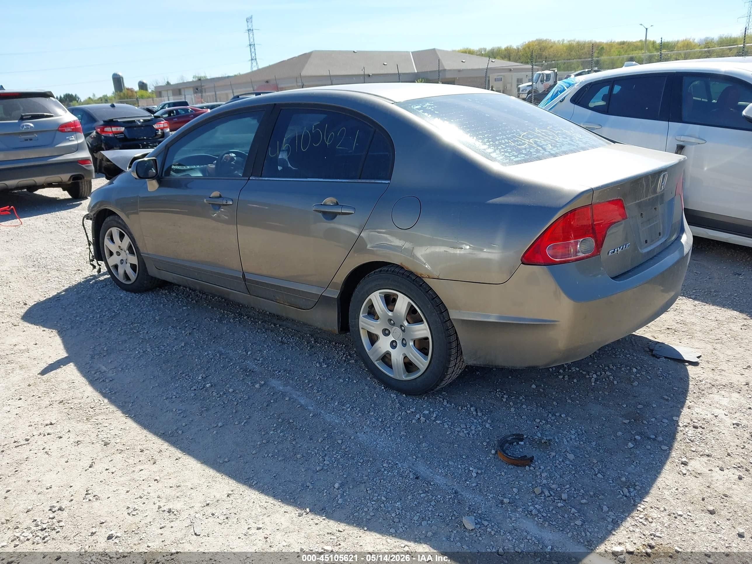 2006 Honda Civic Lx Gray vin: 1HGFA16546L016937