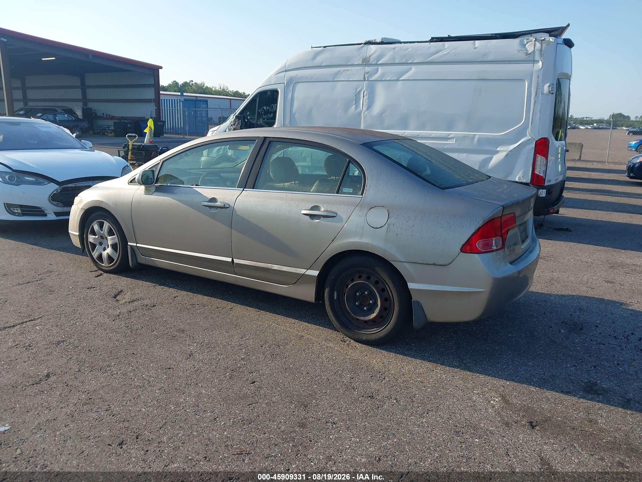 2006 Honda Civic Lx Champagne vin: 1HGFA16546L031471