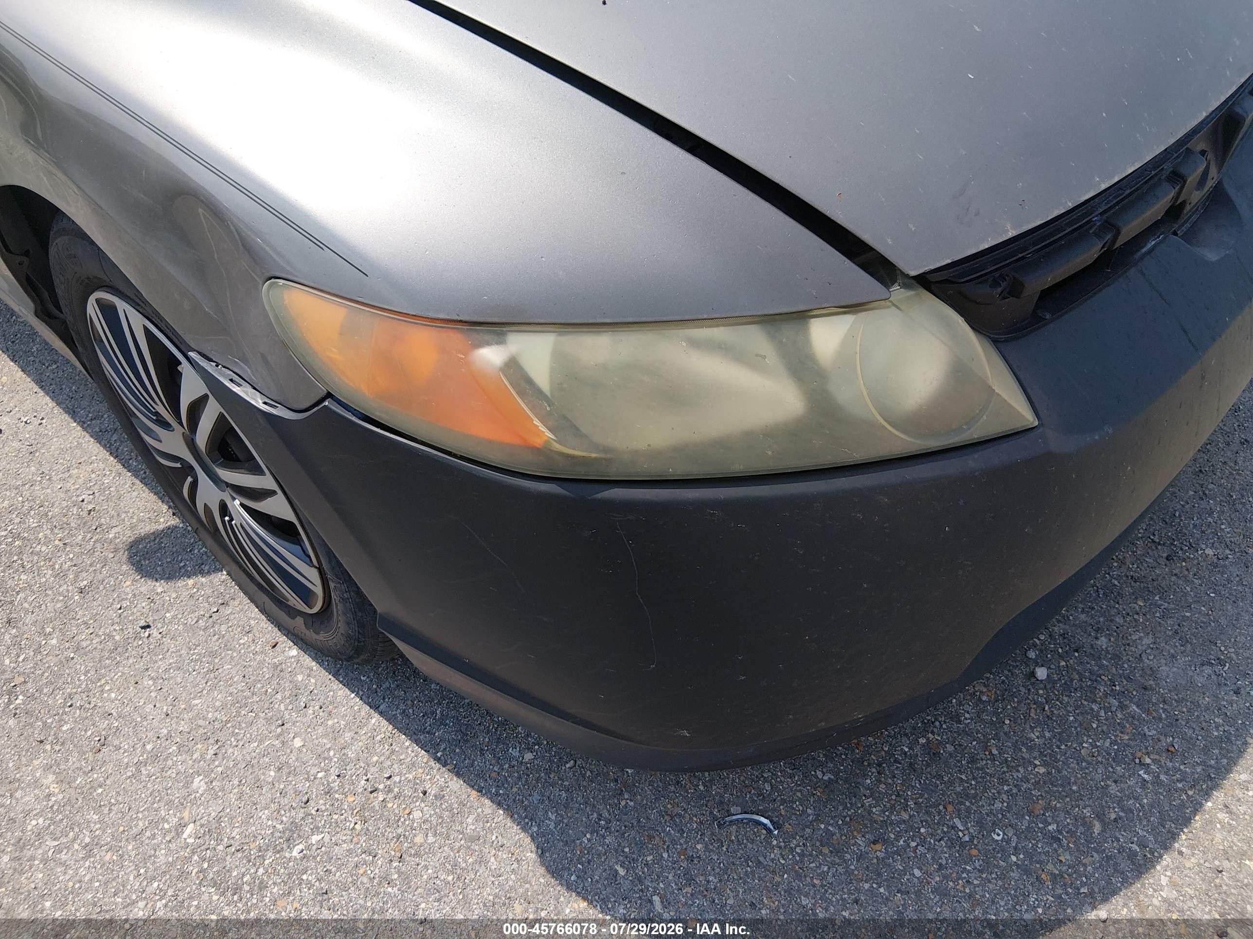 2006 Honda Civic Lx Gray vin: 1HGFA16546L077432