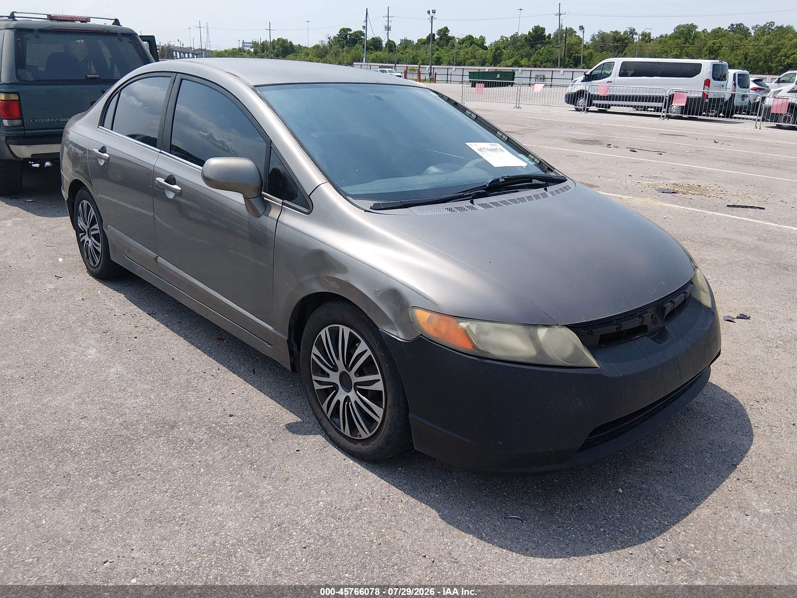 2006 Honda Civic Lx Gray vin: 1HGFA16546L077432