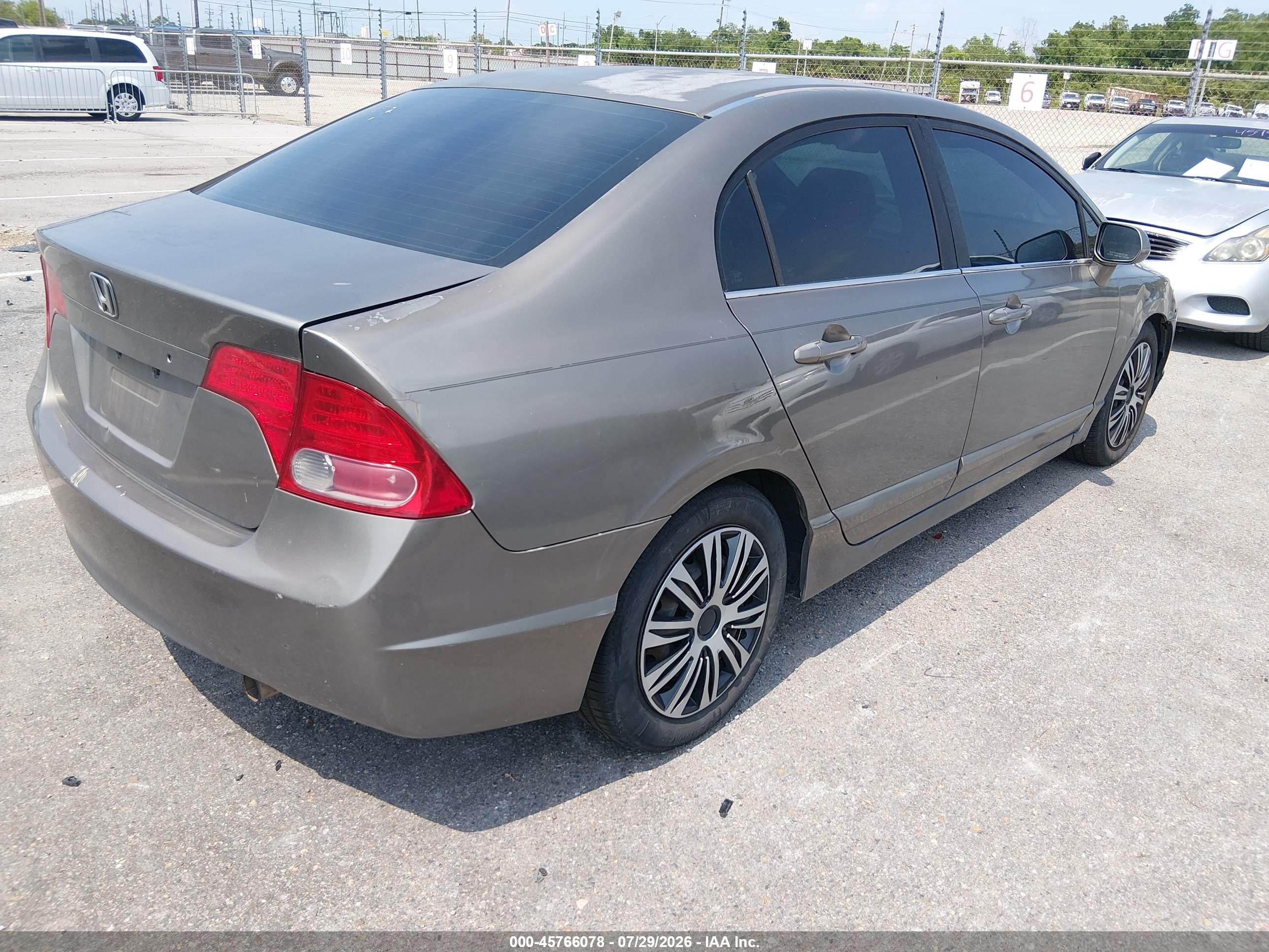2006 Honda Civic Lx Gray vin: 1HGFA16546L077432