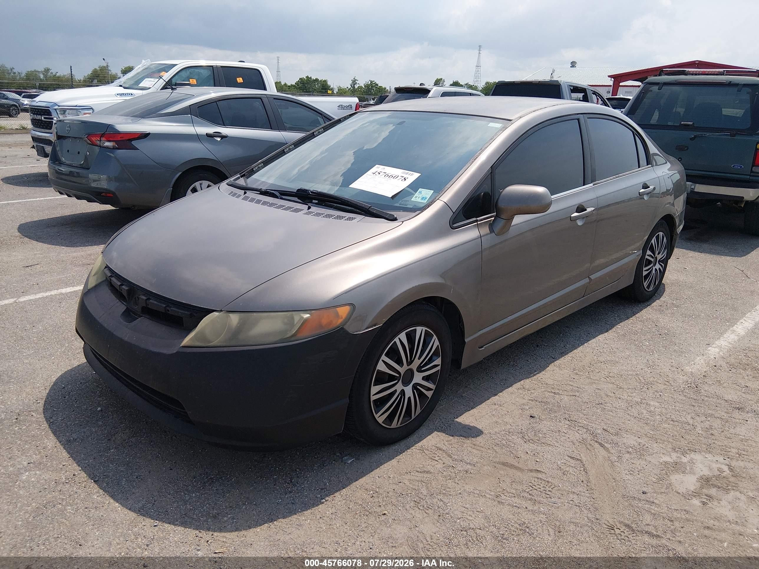 2006 Honda Civic Lx Gray vin: 1HGFA16546L077432