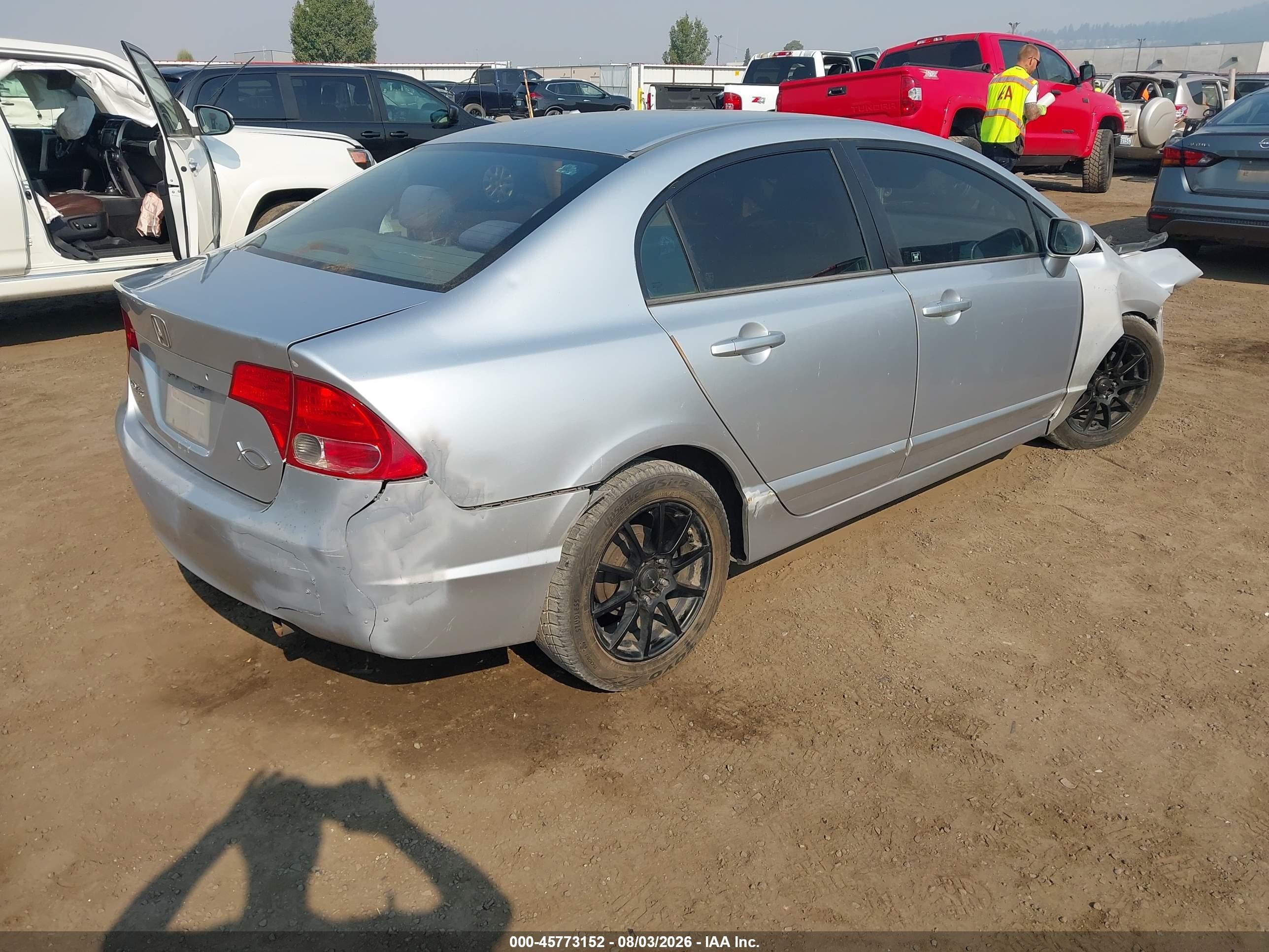 2006 Honda Civic Lx Silver vin: 1HGFA16546L095607
