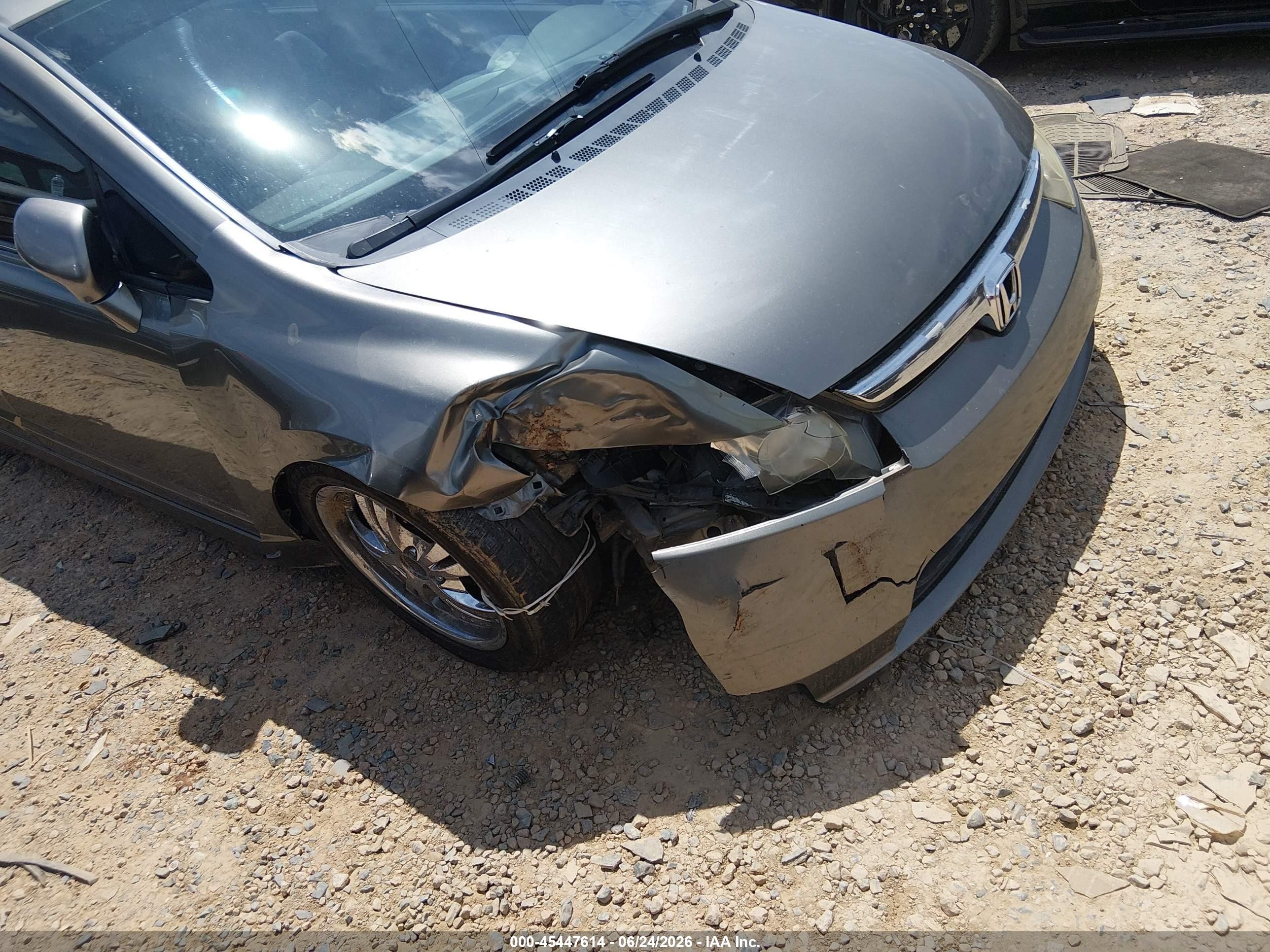 2006 Honda Civic Lx Gray vin: 1HGFA16546L123261