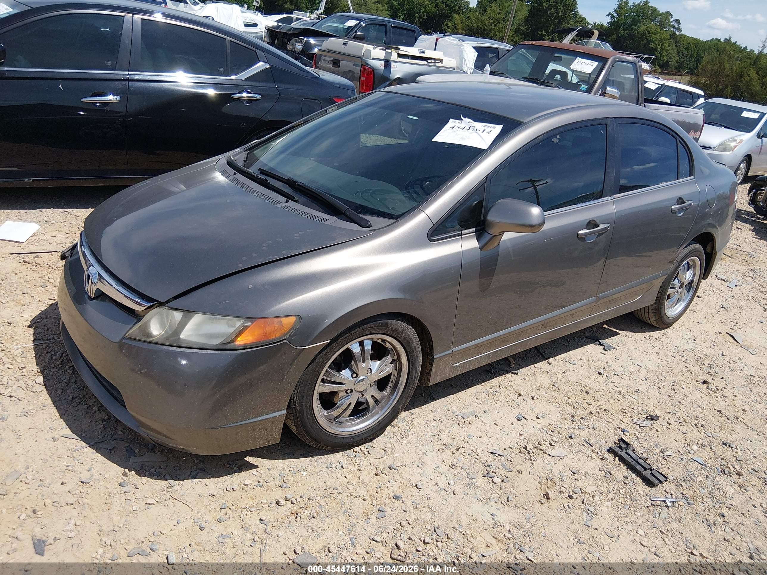 2006 Honda Civic Lx Gray vin: 1HGFA16546L123261
