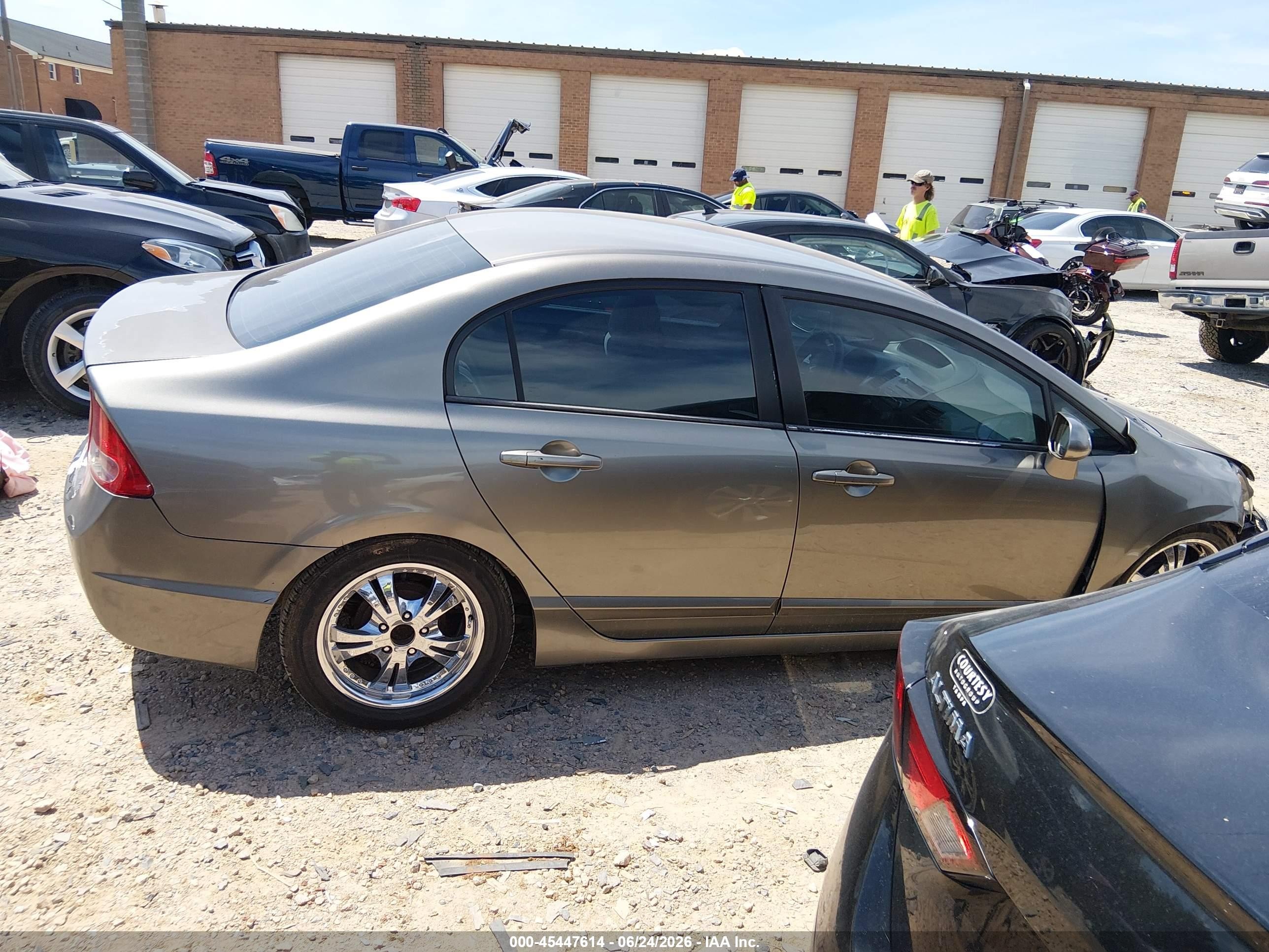 2006 Honda Civic Lx Gray vin: 1HGFA16546L123261