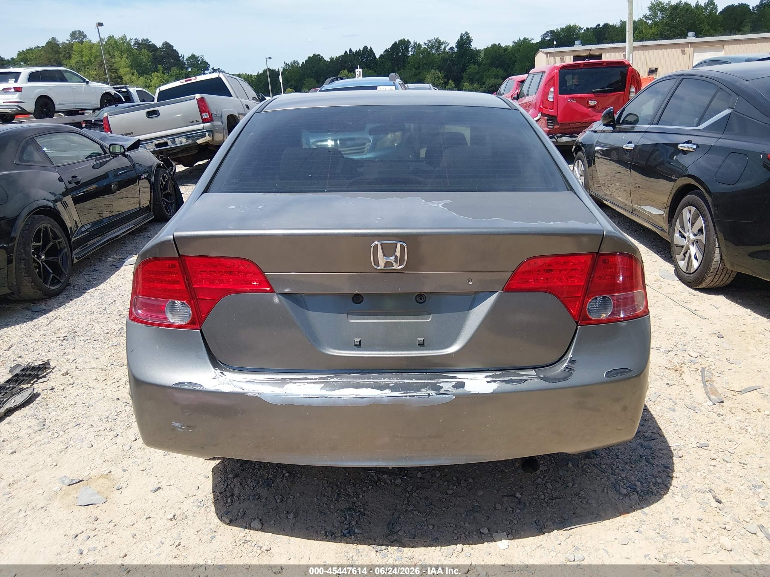 2006 Honda Civic Lx Gray vin: 1HGFA16546L123261