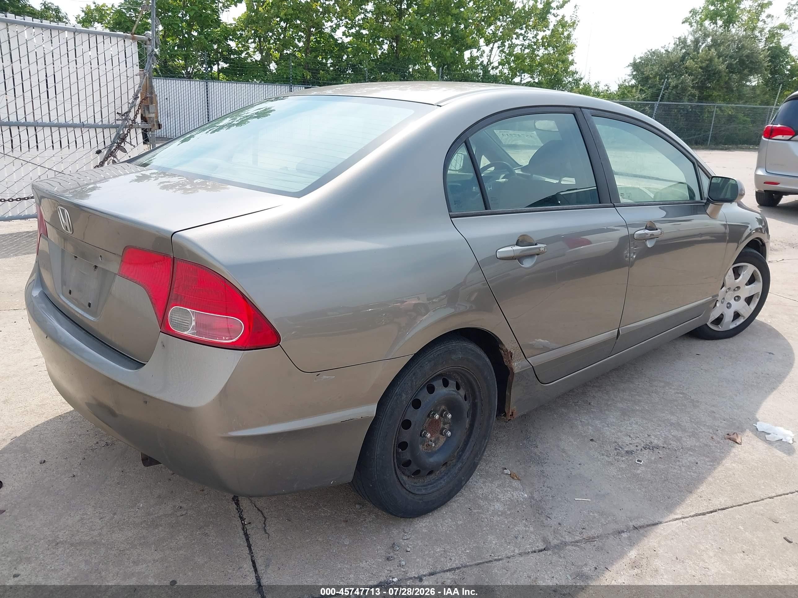 2006 Honda Civic Lx Gray vin: 1HGFA16546L138245