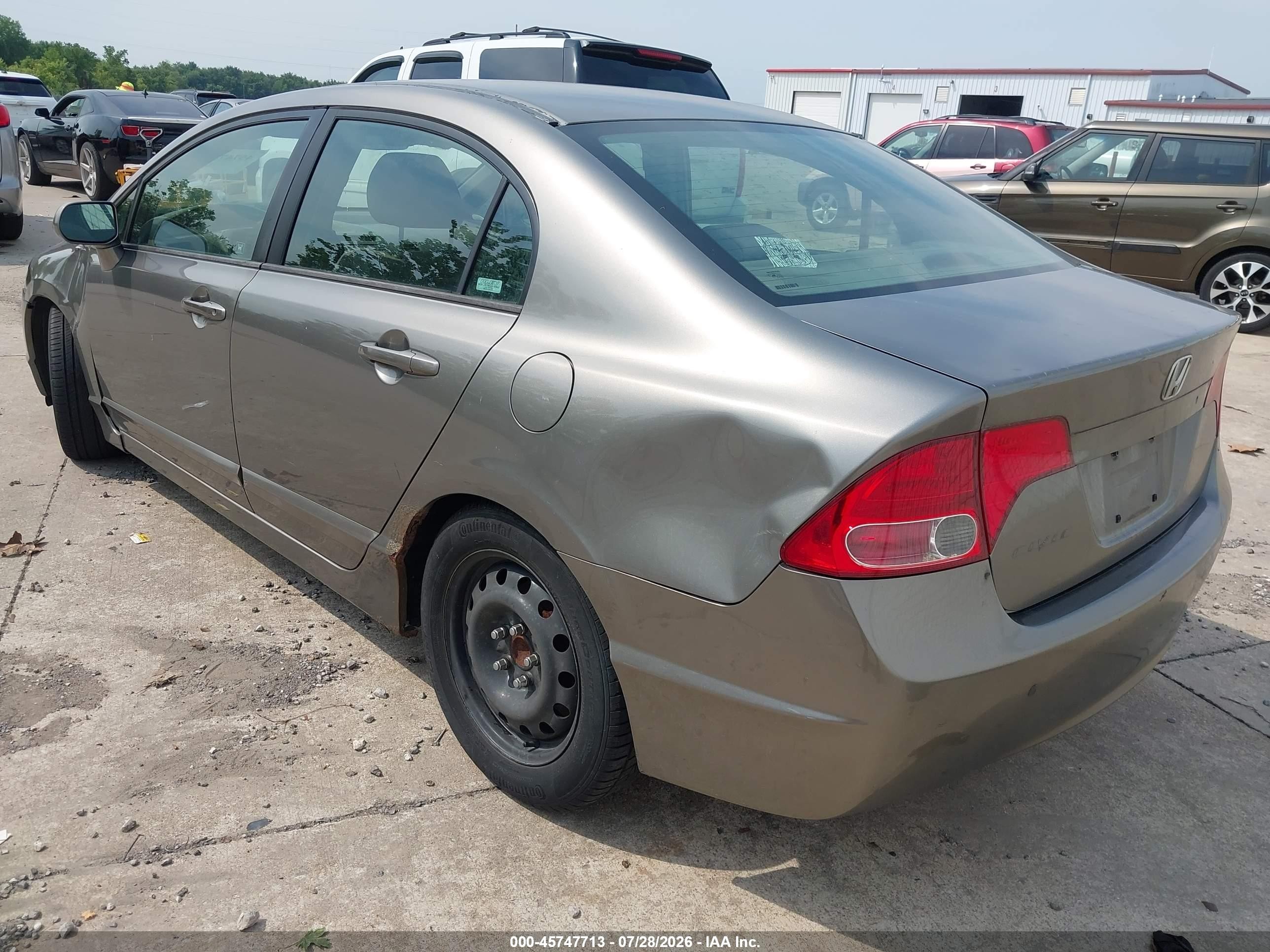 2006 Honda Civic Lx Gray vin: 1HGFA16546L138245