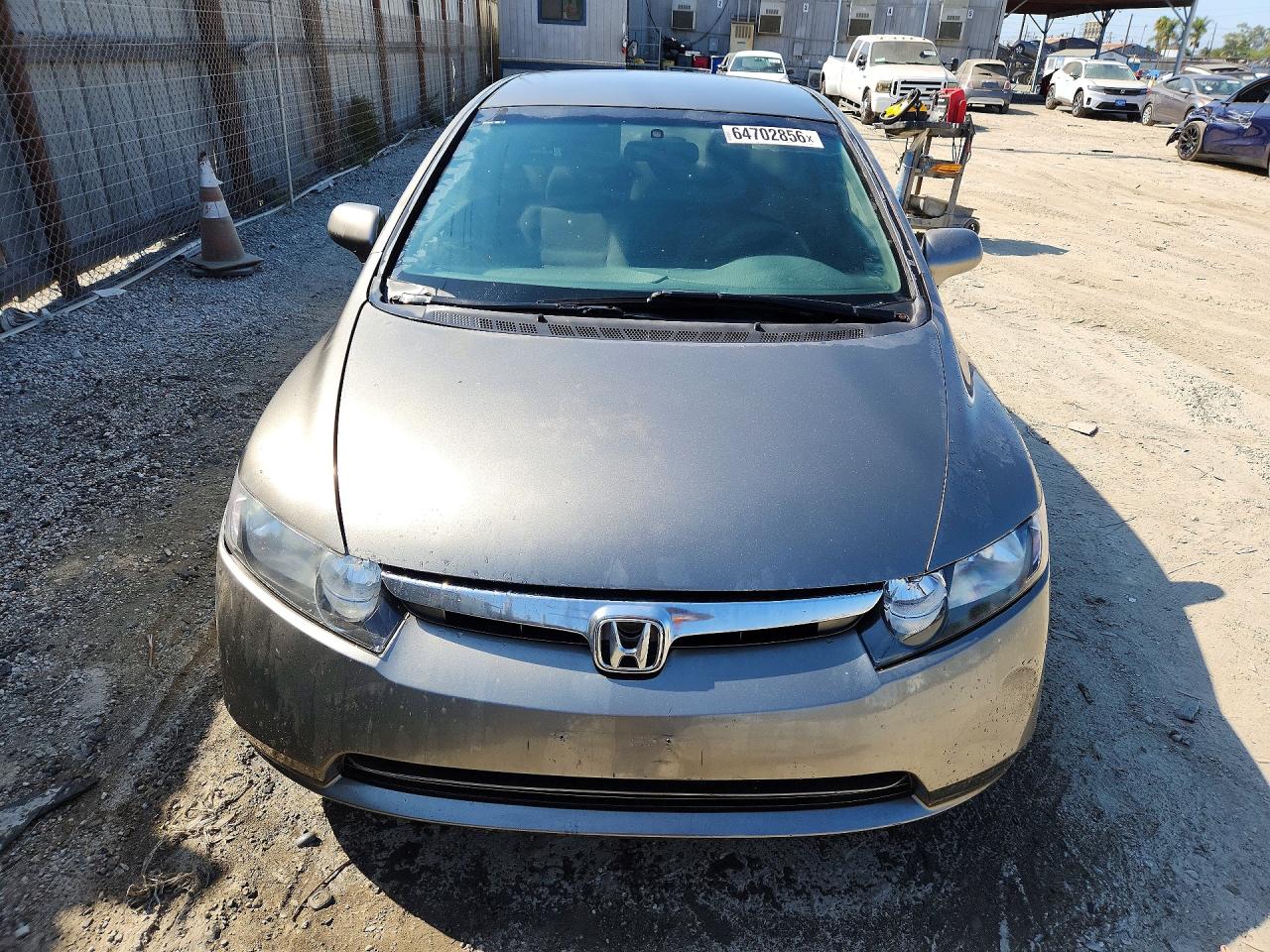 2007 Honda Civic Lx Gray vin: 1HGFA16547L006507