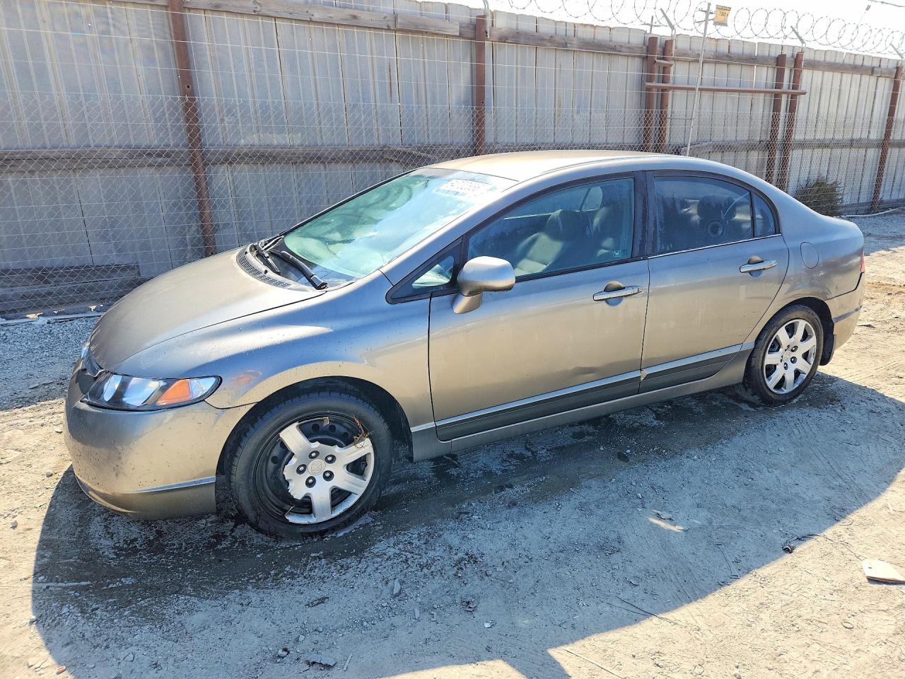 2007 Honda Civic Lx Gray vin: 1HGFA16547L006507