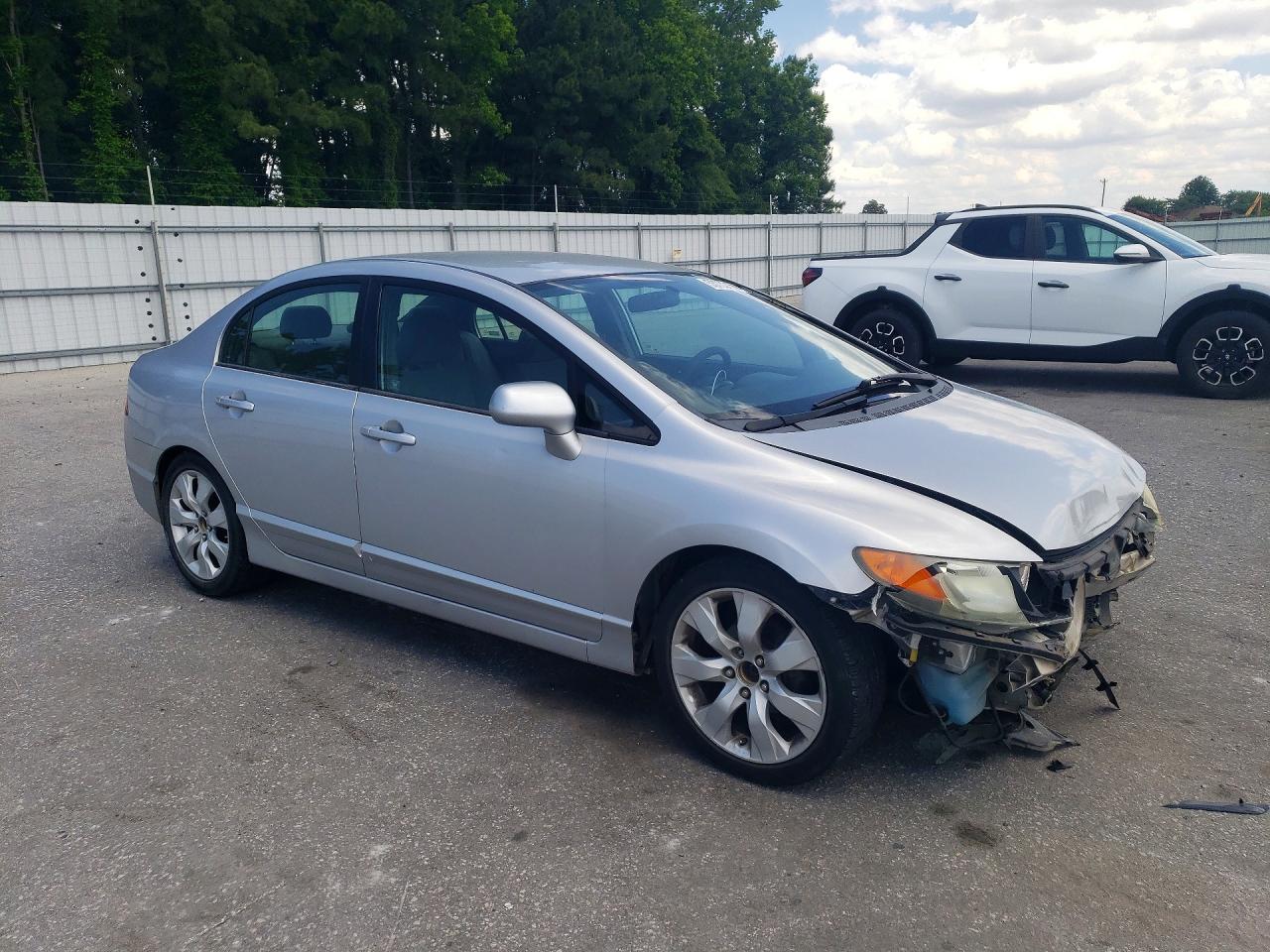 2007 Honda Civic Lx Silver vin: 1HGFA16547L021332