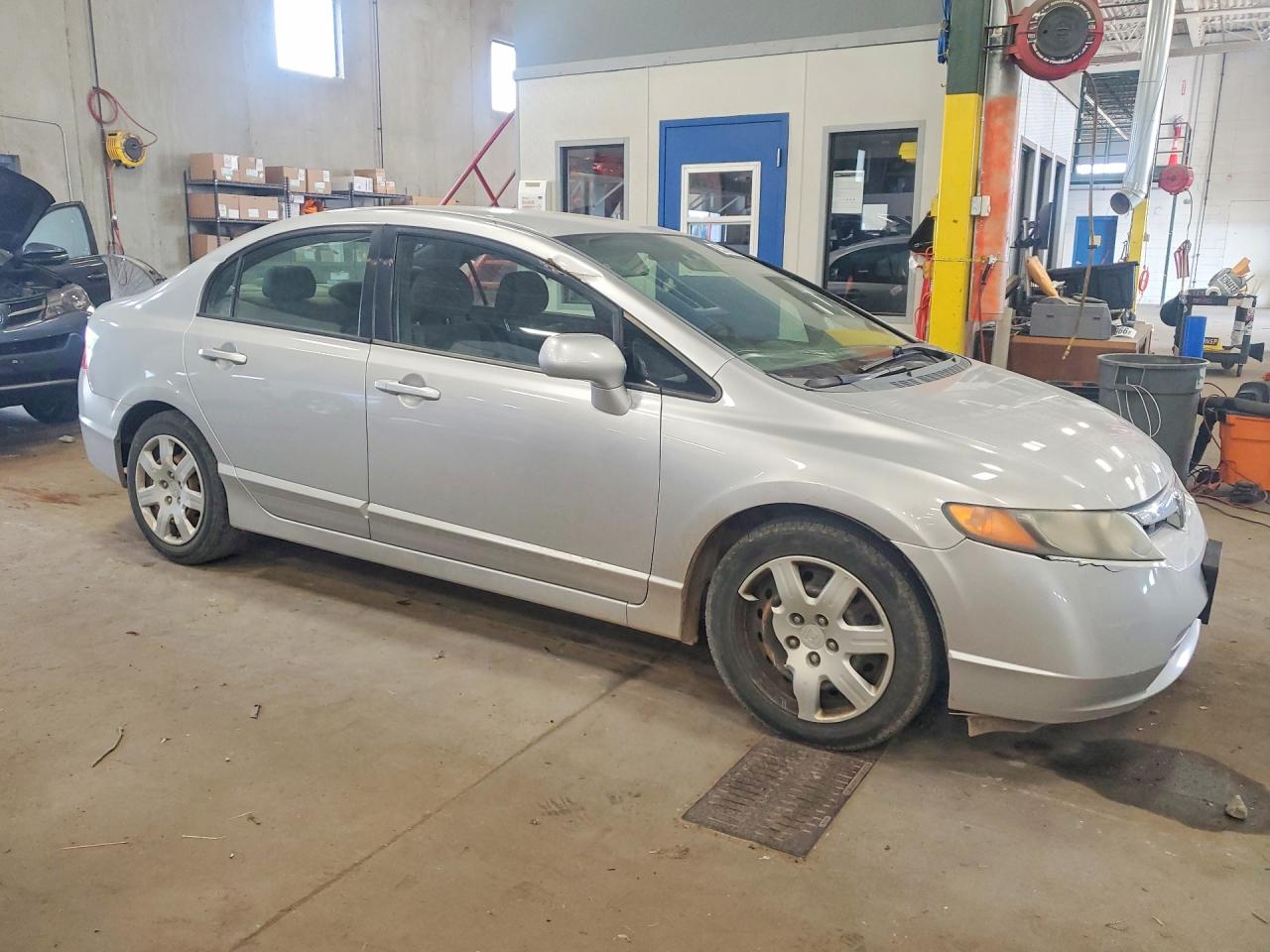 2007 Honda Civic Lx Silver vin: 1HGFA16547L028099