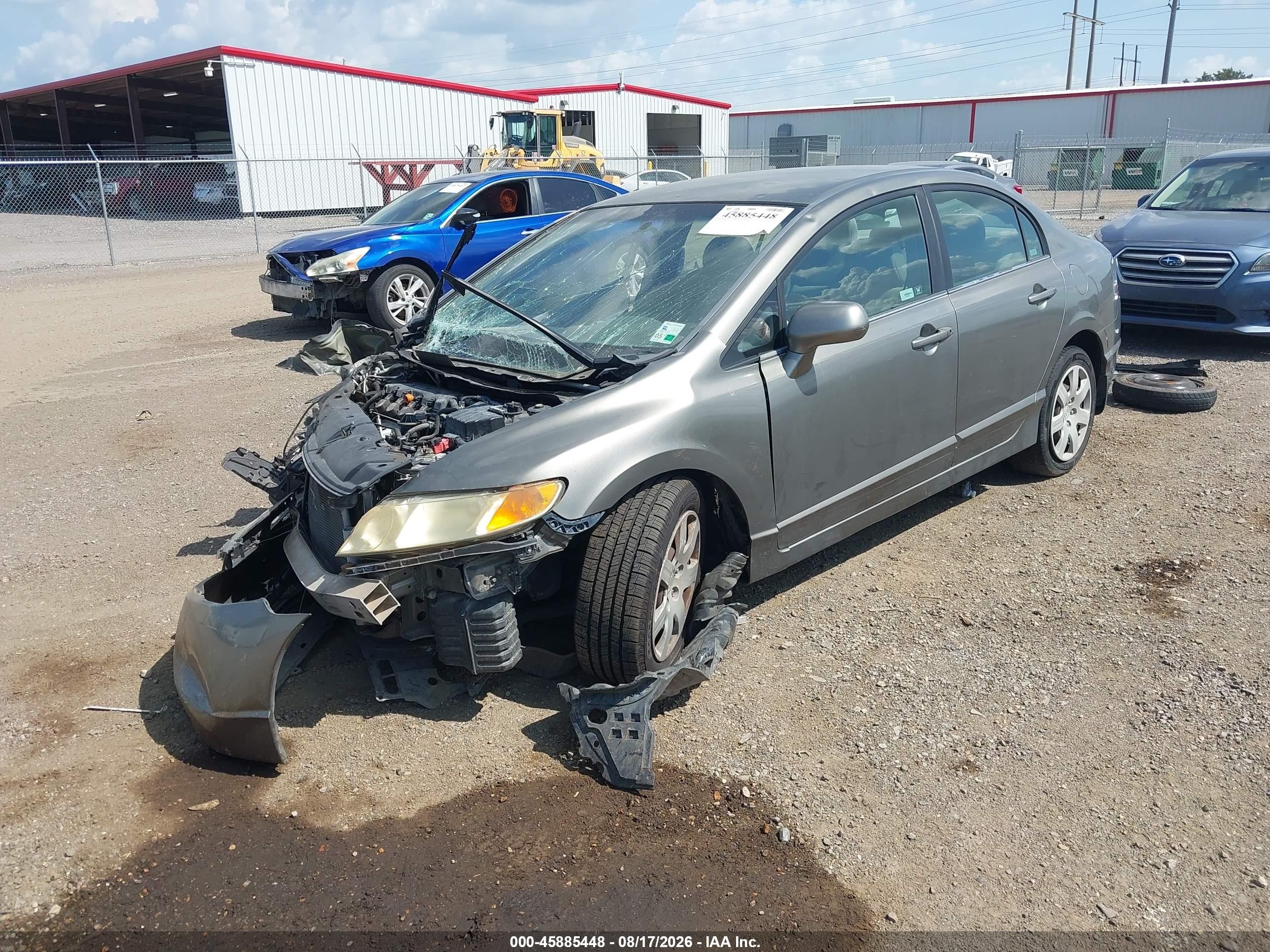 2007 Honda Civic Lx Gray vin: 1HGFA16547L033237