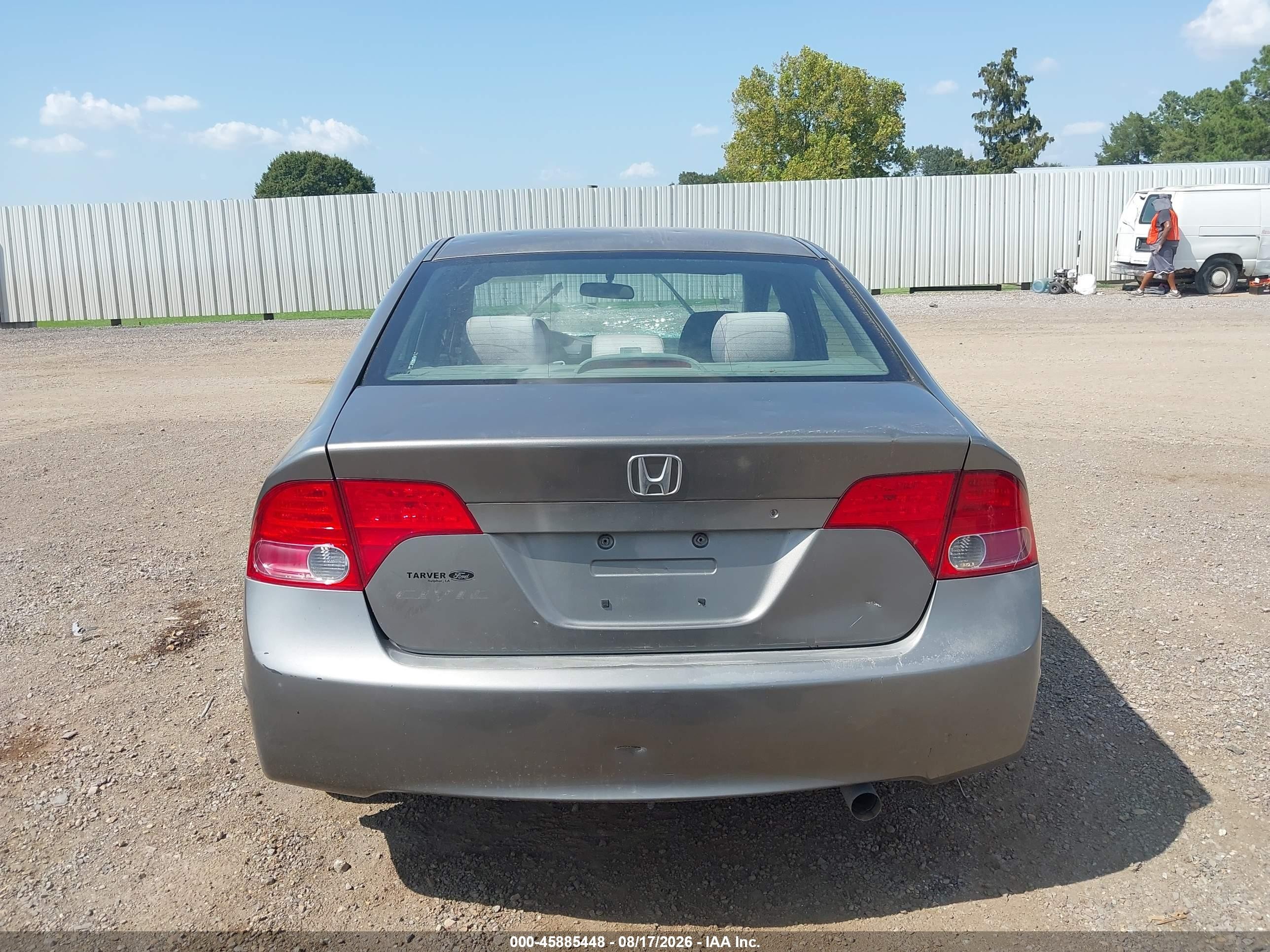 2007 Honda Civic Lx Gray vin: 1HGFA16547L033237
