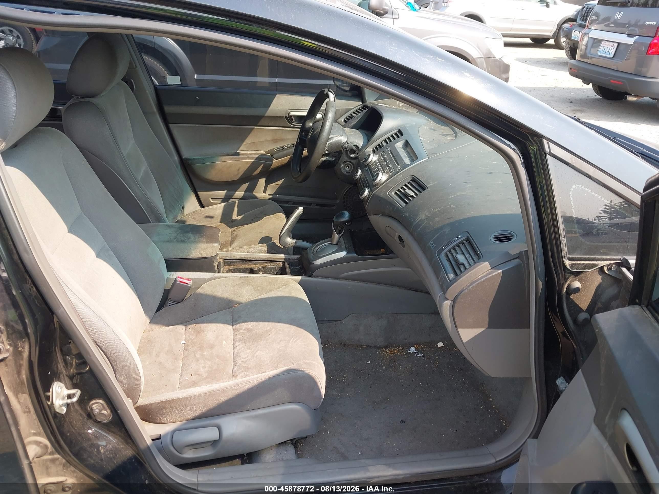 2007 Honda Civic Lx Black vin: 1HGFA16547L070515