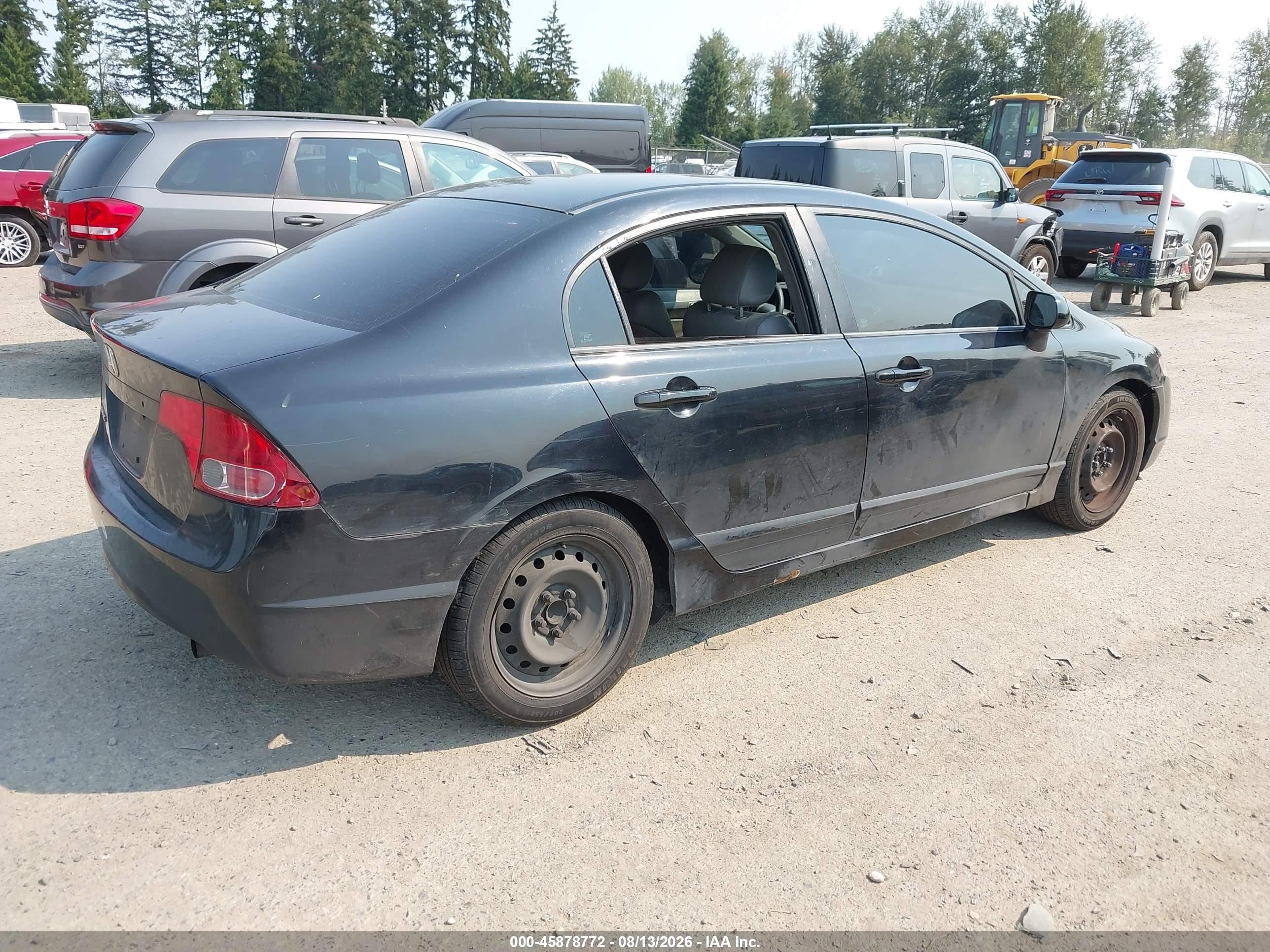 2007 Honda Civic Lx Black vin: 1HGFA16547L070515