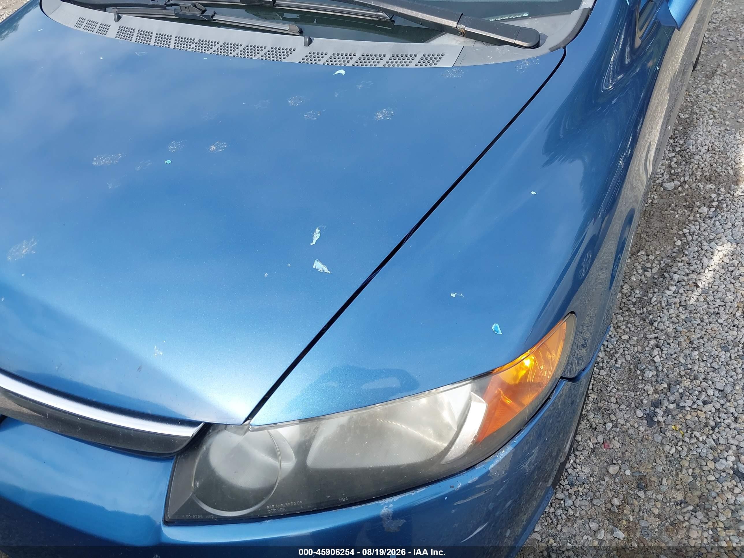 2007 Honda Civic Lx Синий vin: 1HGFA16547L074760