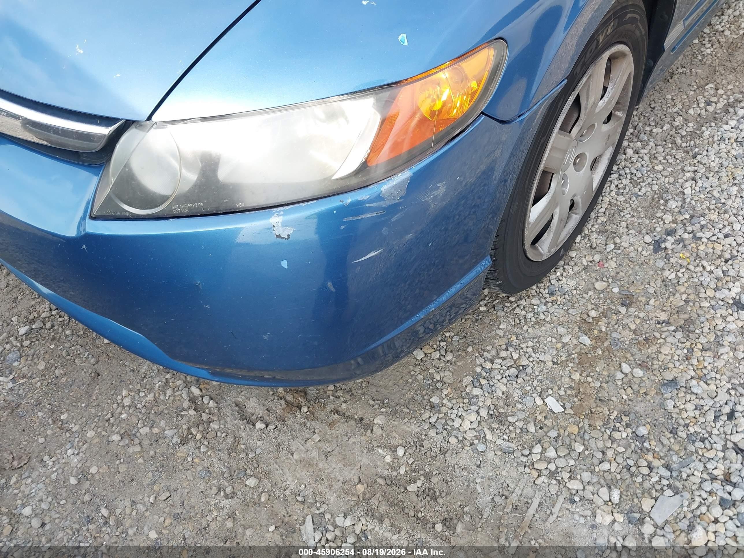 2007 Honda Civic Lx Синий vin: 1HGFA16547L074760