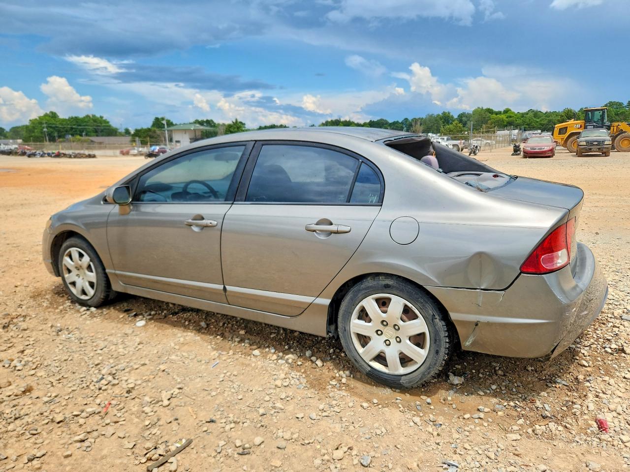 2007 Honda Civic Lx Gray vin: 1HGFA16547L078596