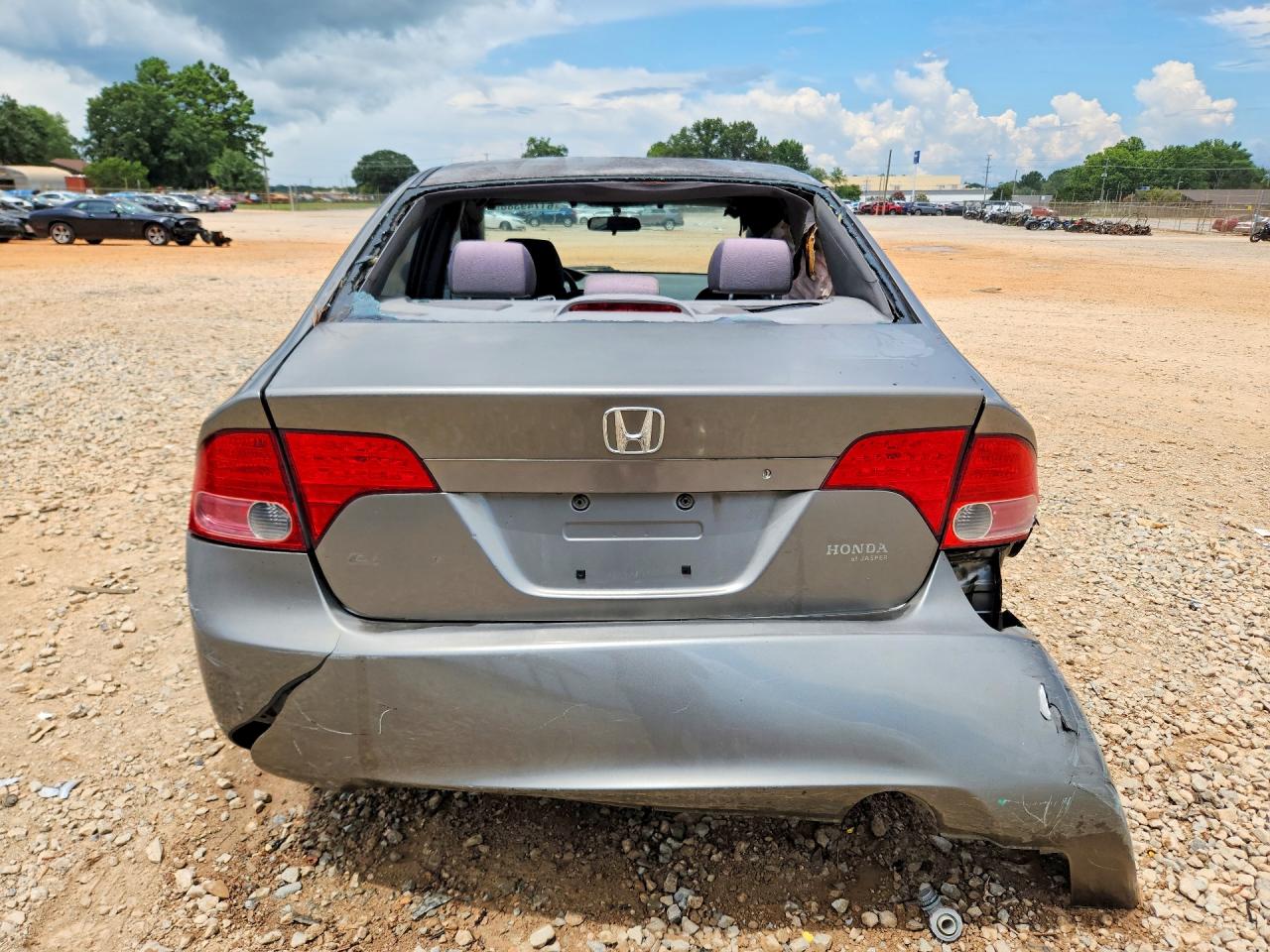 2007 Honda Civic Lx Gray vin: 1HGFA16547L078596