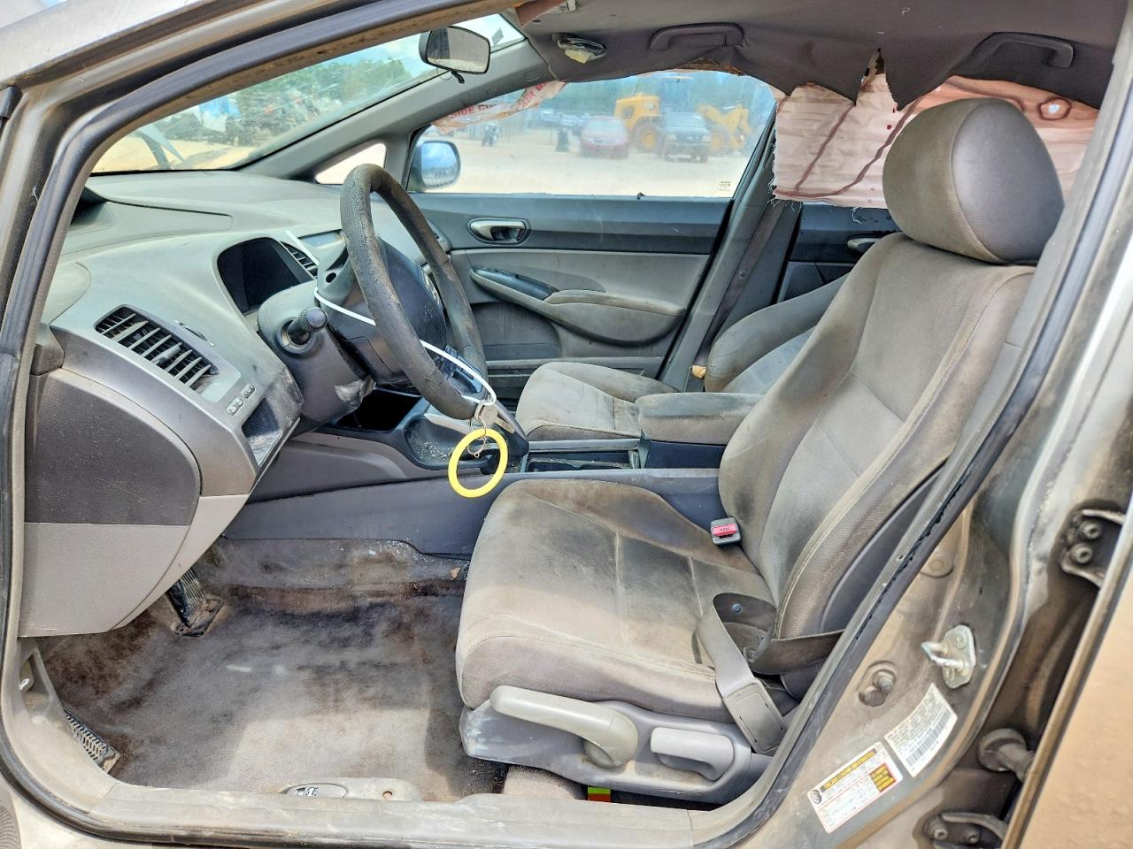 2007 Honda Civic Lx Gray vin: 1HGFA16547L078596