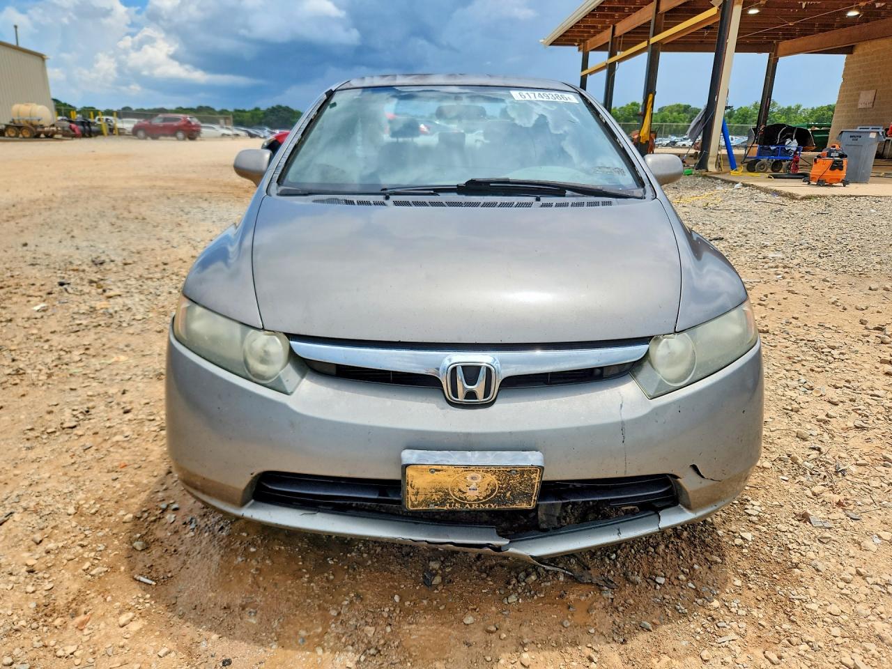 2007 Honda Civic Lx Gray vin: 1HGFA16547L078596