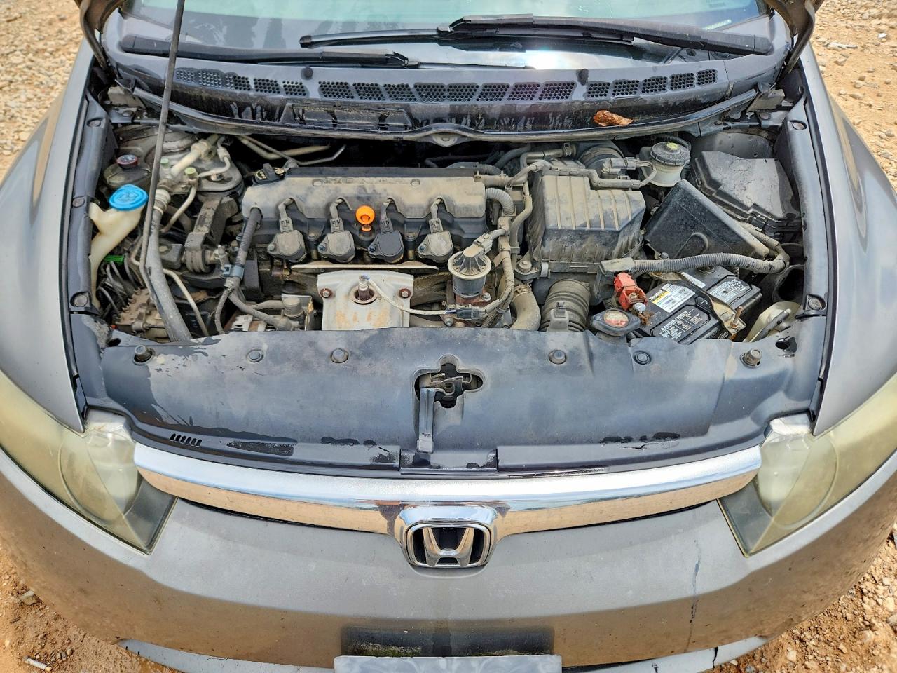 2007 Honda Civic Lx Gray vin: 1HGFA16547L078596