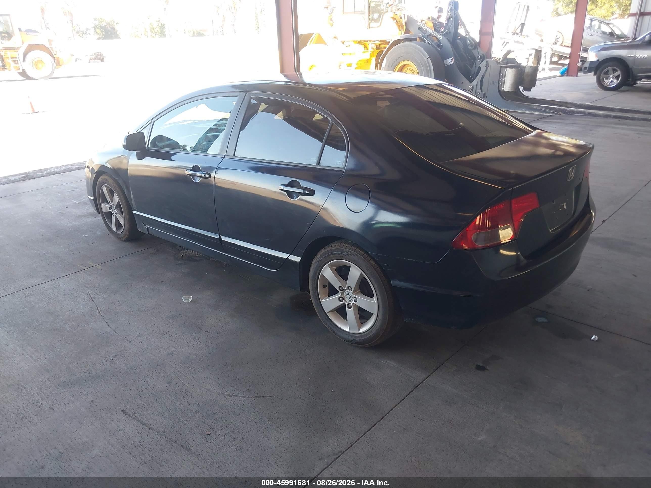 2007 Honda Civic Lx Black vin: 1HGFA16547L109636