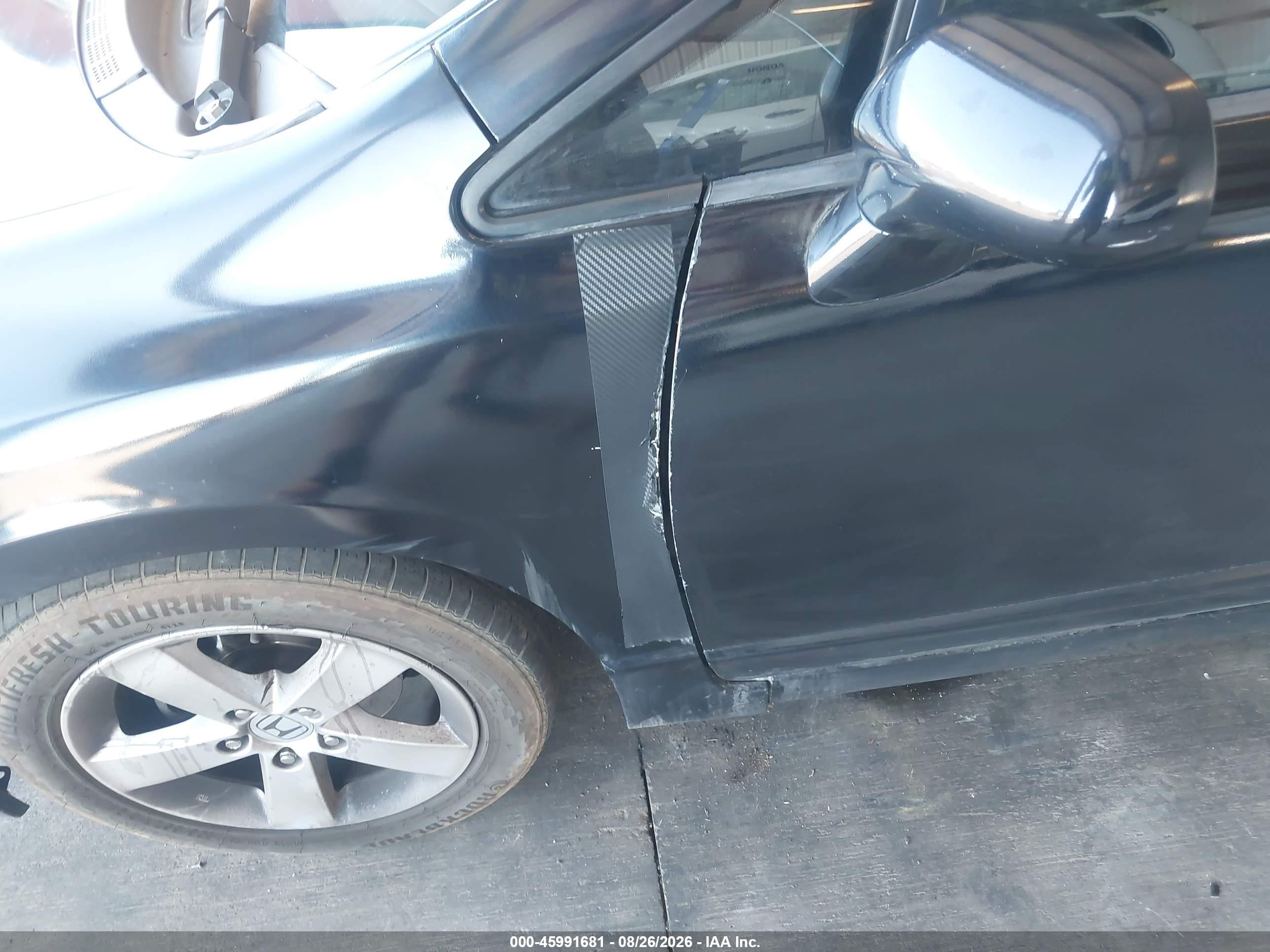 2007 Honda Civic Lx Black vin: 1HGFA16547L109636