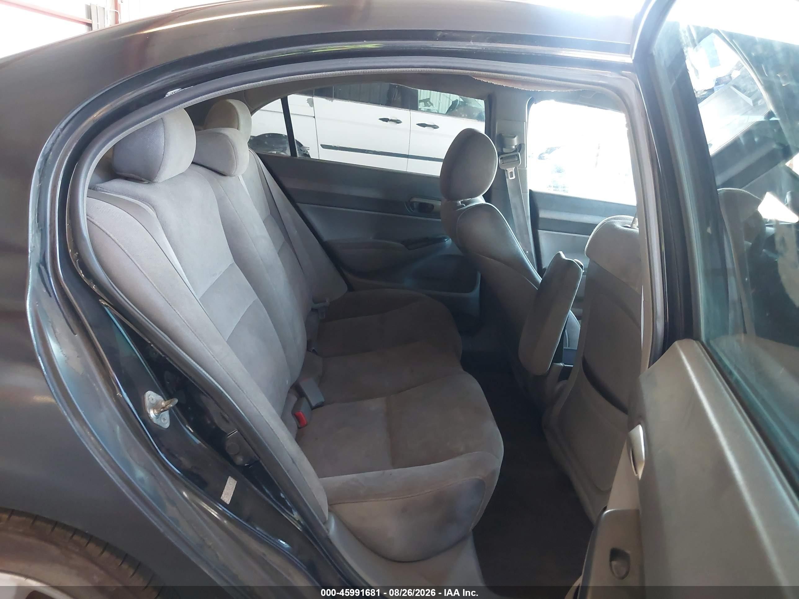 2007 Honda Civic Lx Black vin: 1HGFA16547L109636
