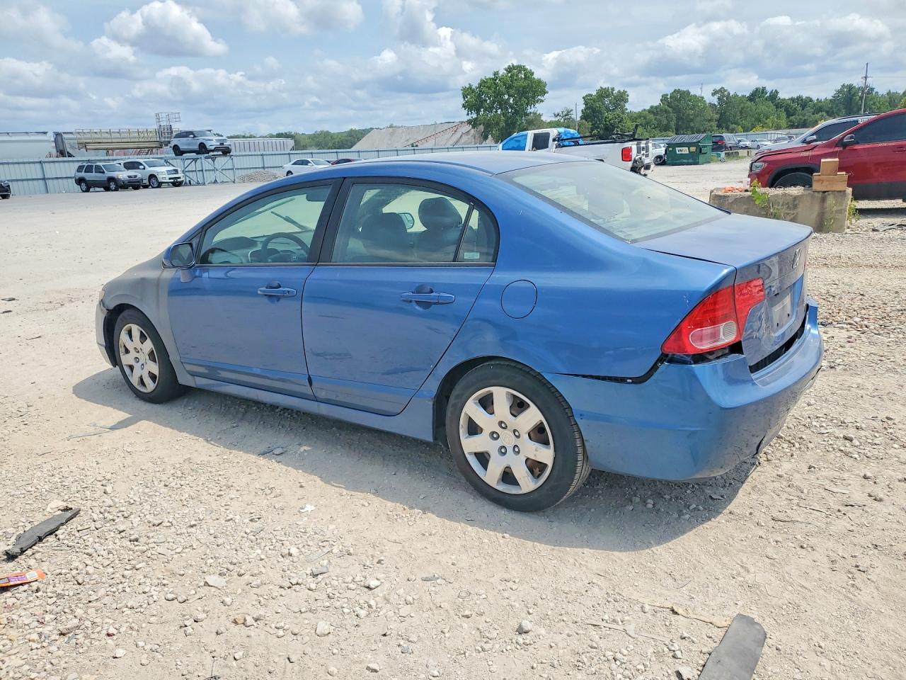 2007 Honda Civic Lx Blue vin: 1HGFA16547L128798