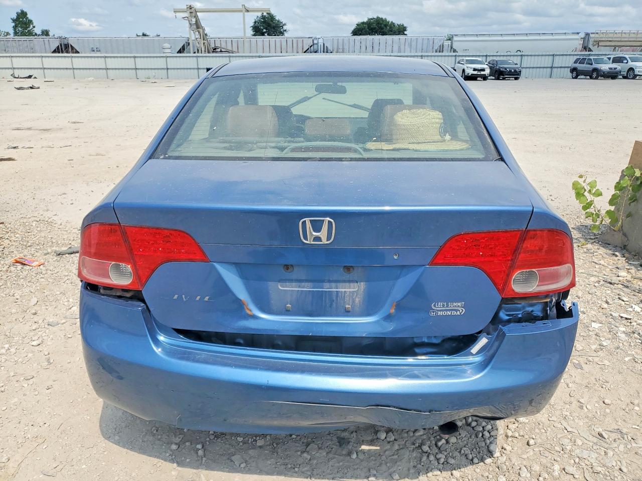 2007 Honda Civic Lx Blue vin: 1HGFA16547L128798