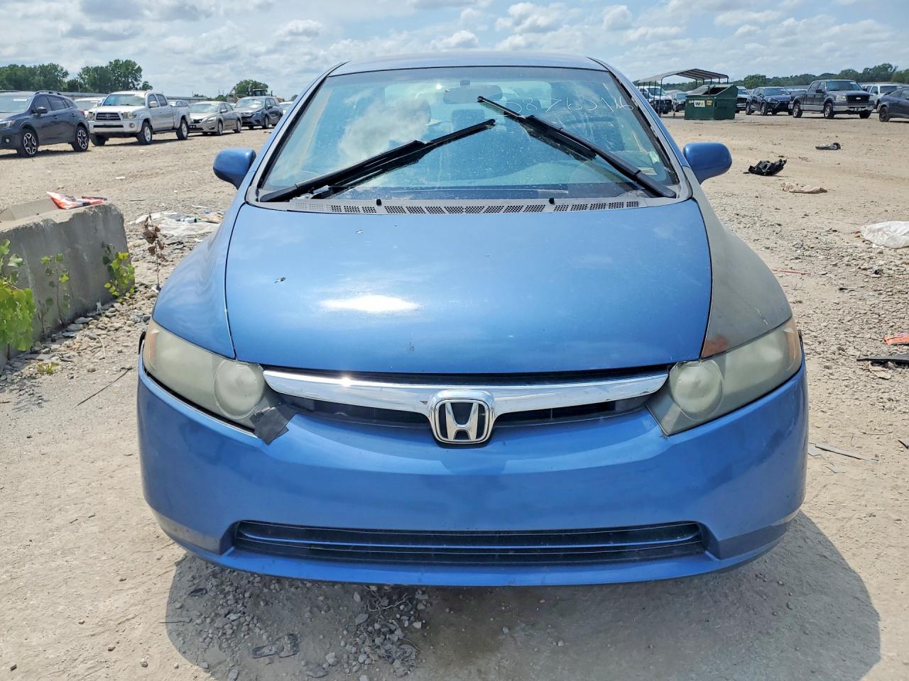 2007 Honda Civic Lx Blue vin: 1HGFA16547L128798