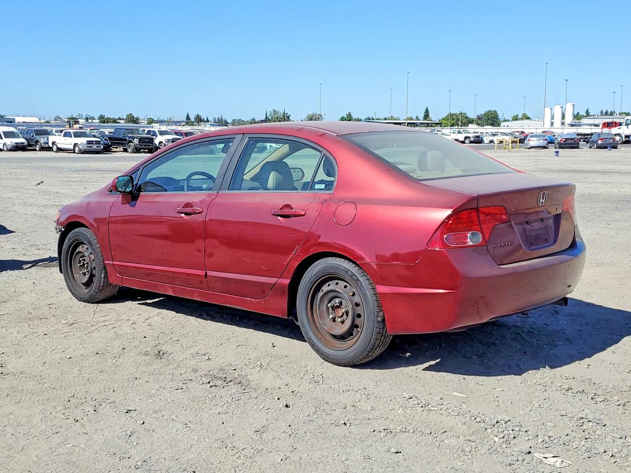 2008 Honda Civic Lx Red vin: 1HGFA16548L046992