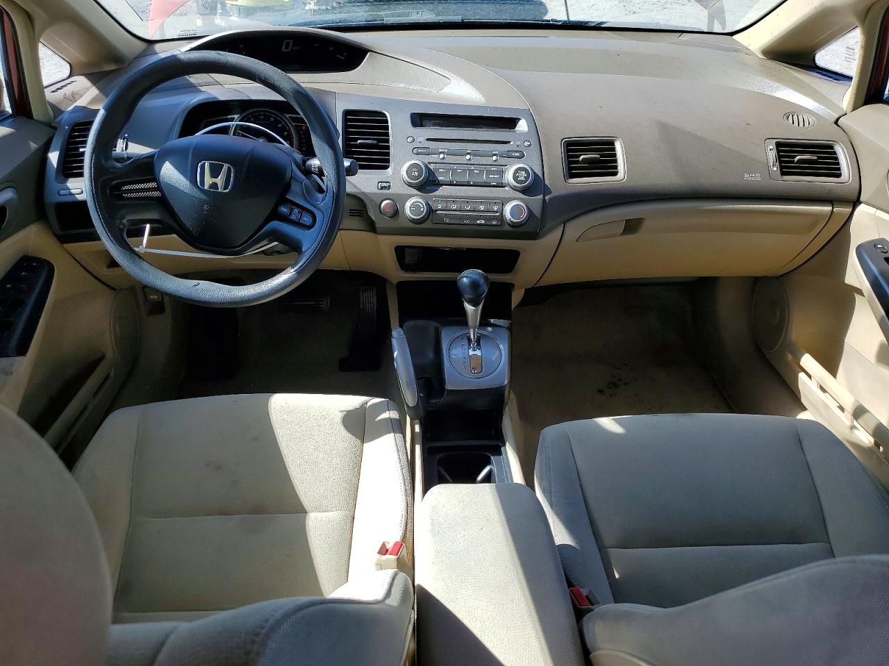 2008 Honda Civic Lx Red vin: 1HGFA16548L046992