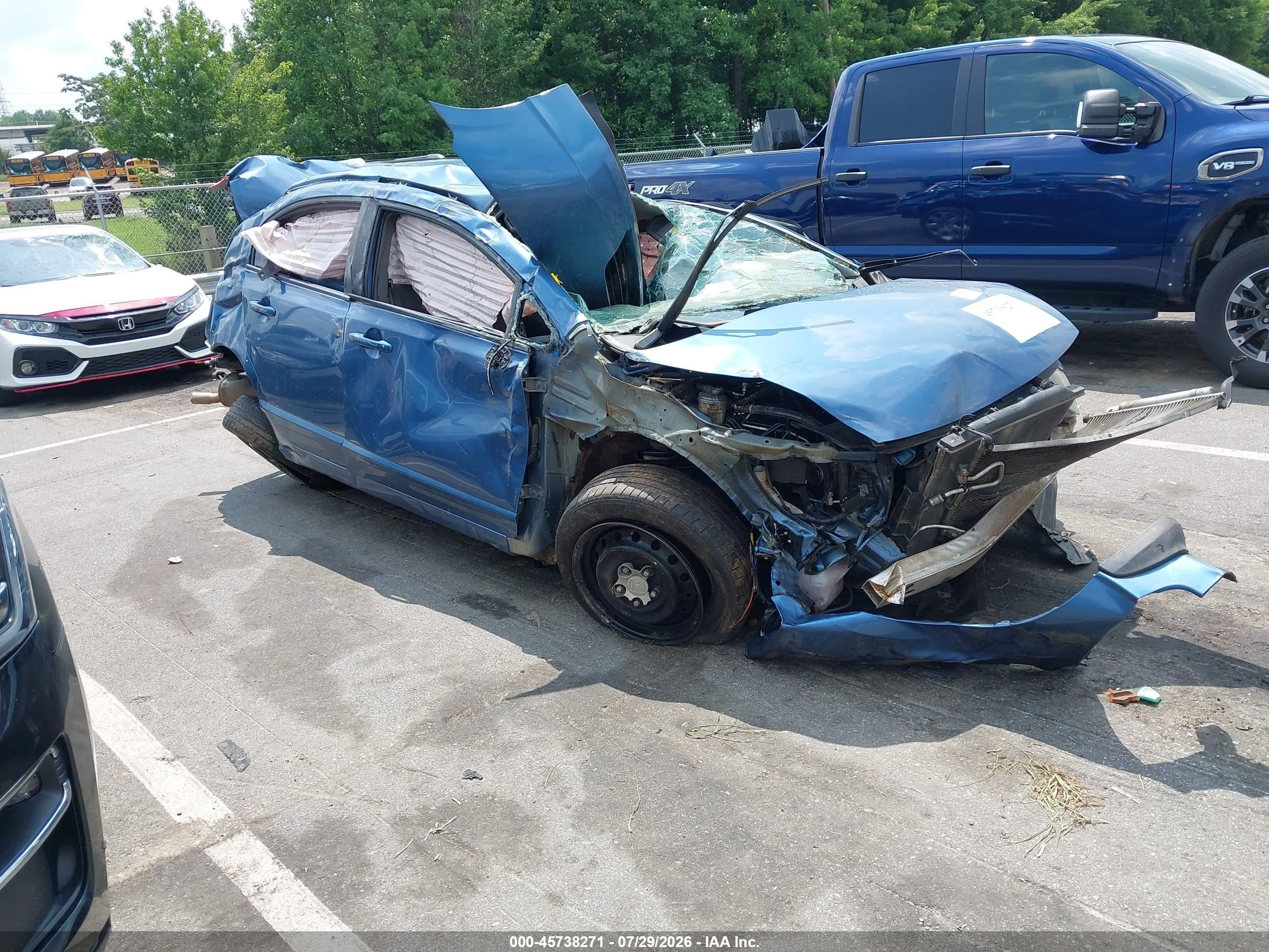 2008 Honda Civic Lx Blue vin: 1HGFA16548L089244