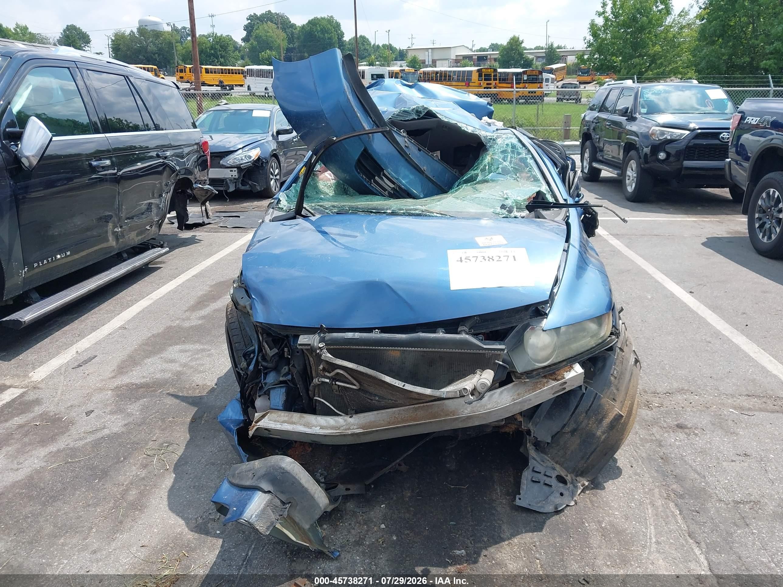 2008 Honda Civic Lx Синий vin: 1HGFA16548L089244