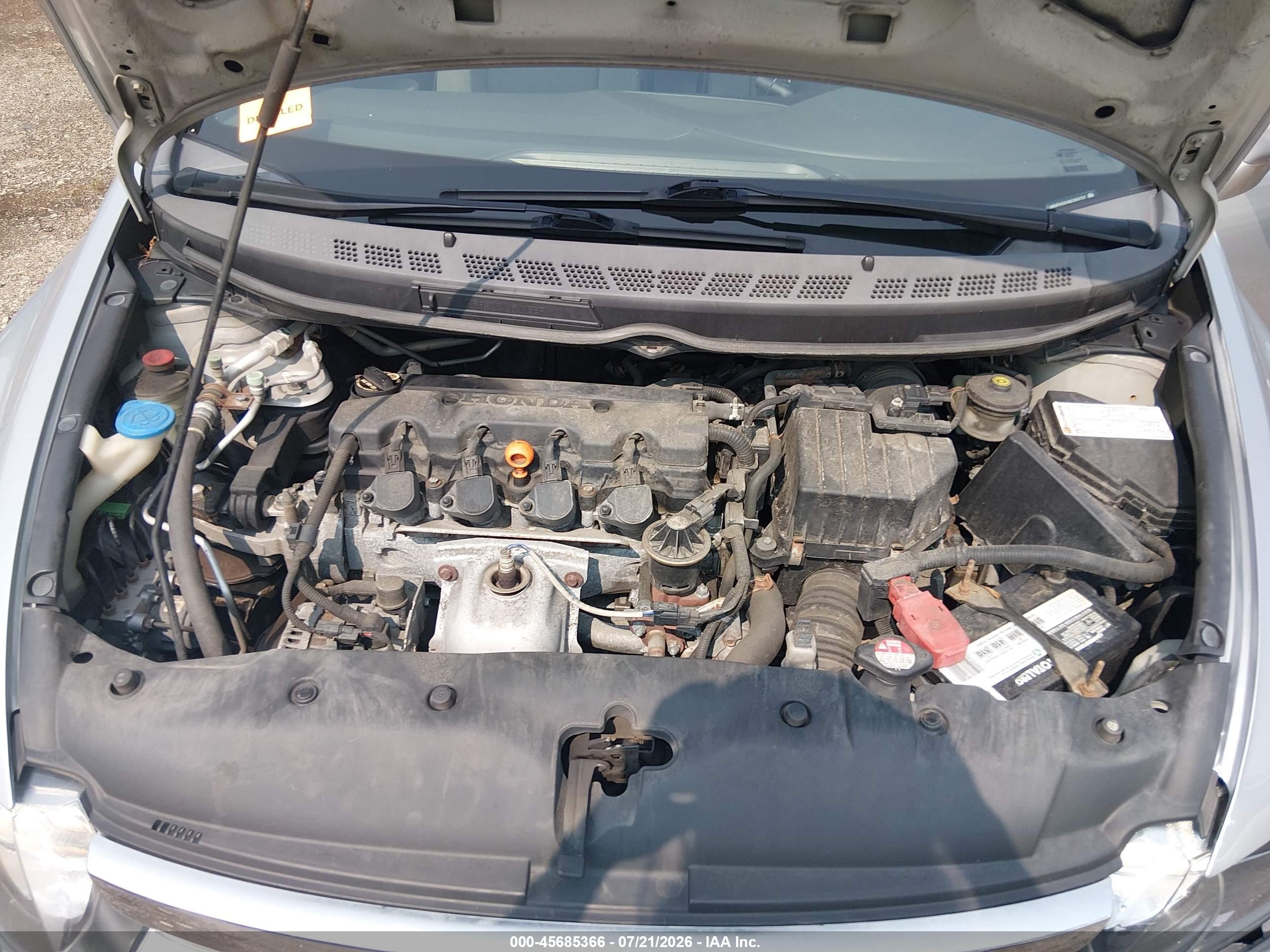 2008 Honda Civic Lx Silver vin: 1HGFA16548L094797